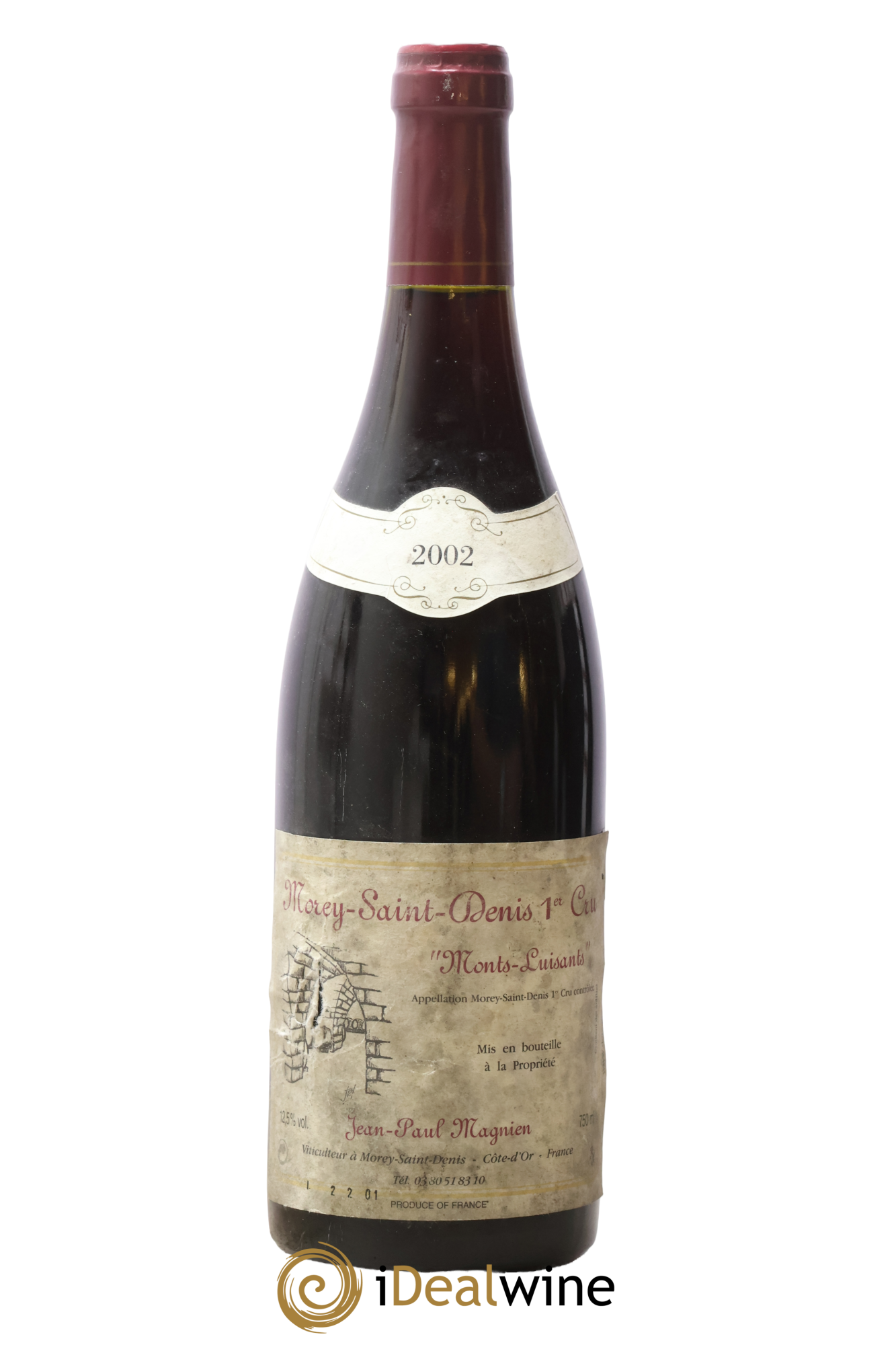 Morey-Saint-Denis 1er Cru Les Mont Luisants JP Magnien 2002 - Lot de 1 bouteille - 0