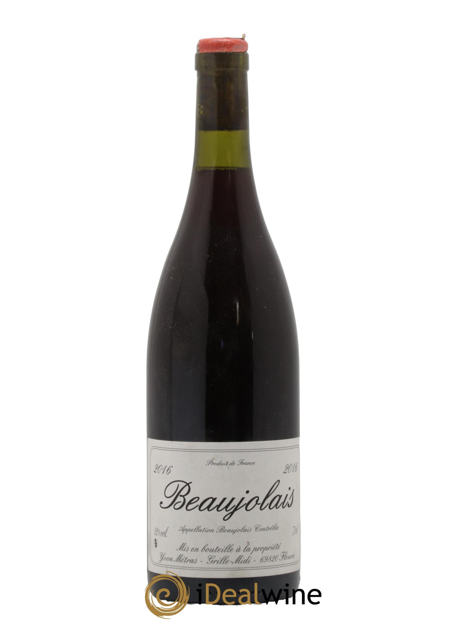 Beaujolais Yvon Métras 2016 - Lot de 1 bouteille - 0