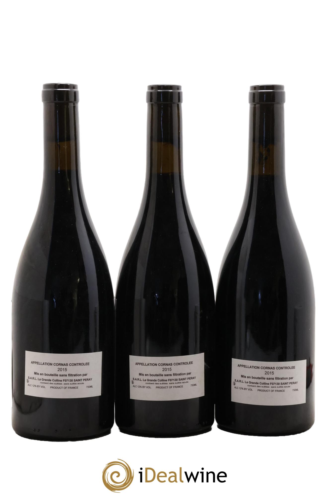 Cornas Hirotake Ooka - Domaine La Grande Colline 2015 - Lot de 3 bouteilles - 1