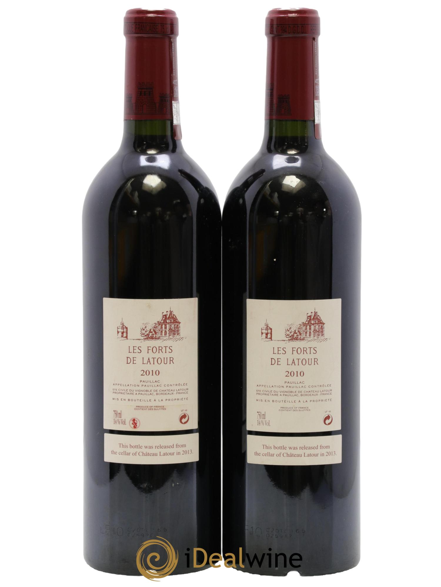 Les Forts de Latour Second Vin 2010 - Posten von 2 Flaschen - 1