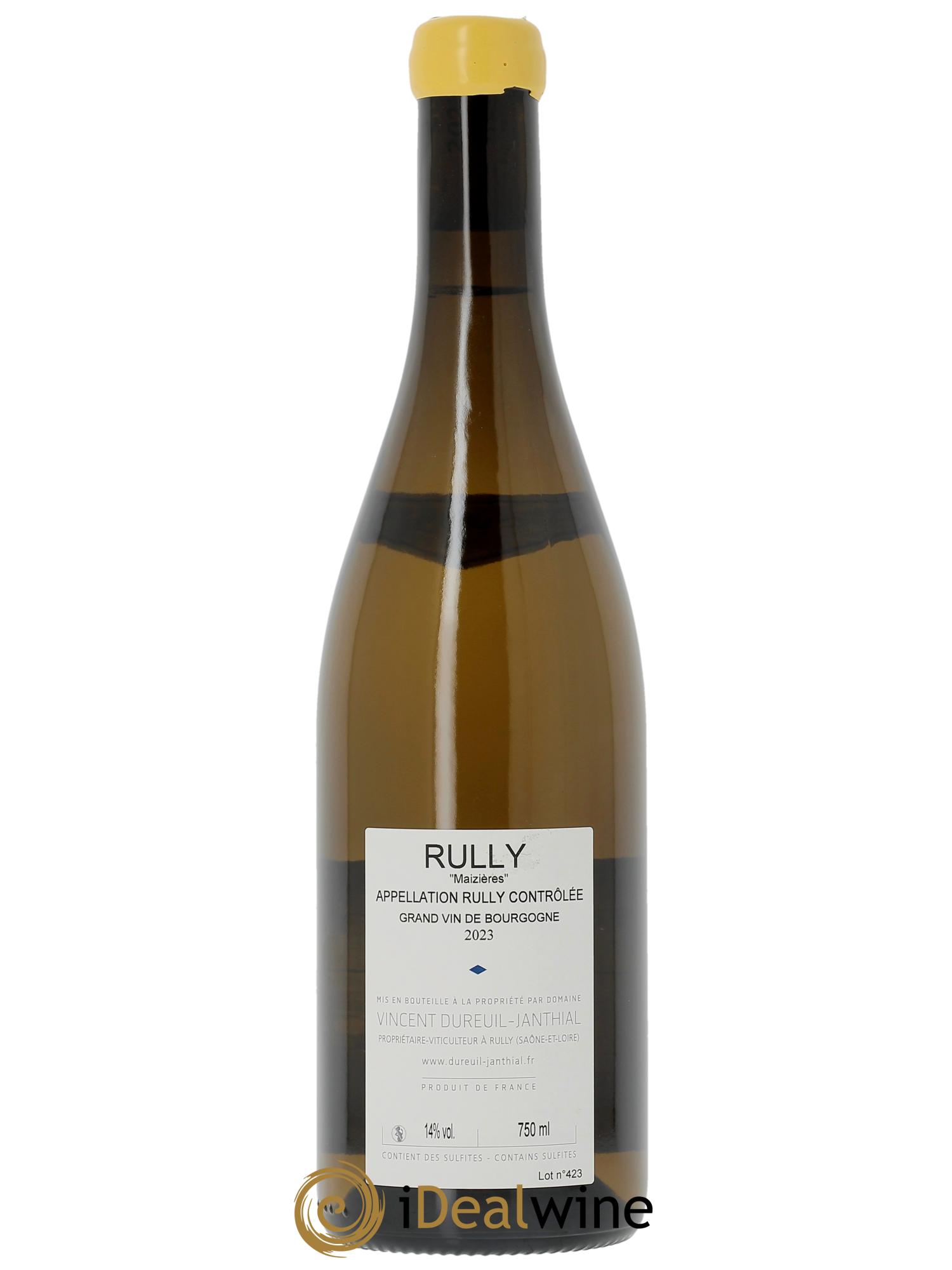 Rully Maizières Vincent Dureuil-Janthial 2023 - Lot de 1 bouteille - 1