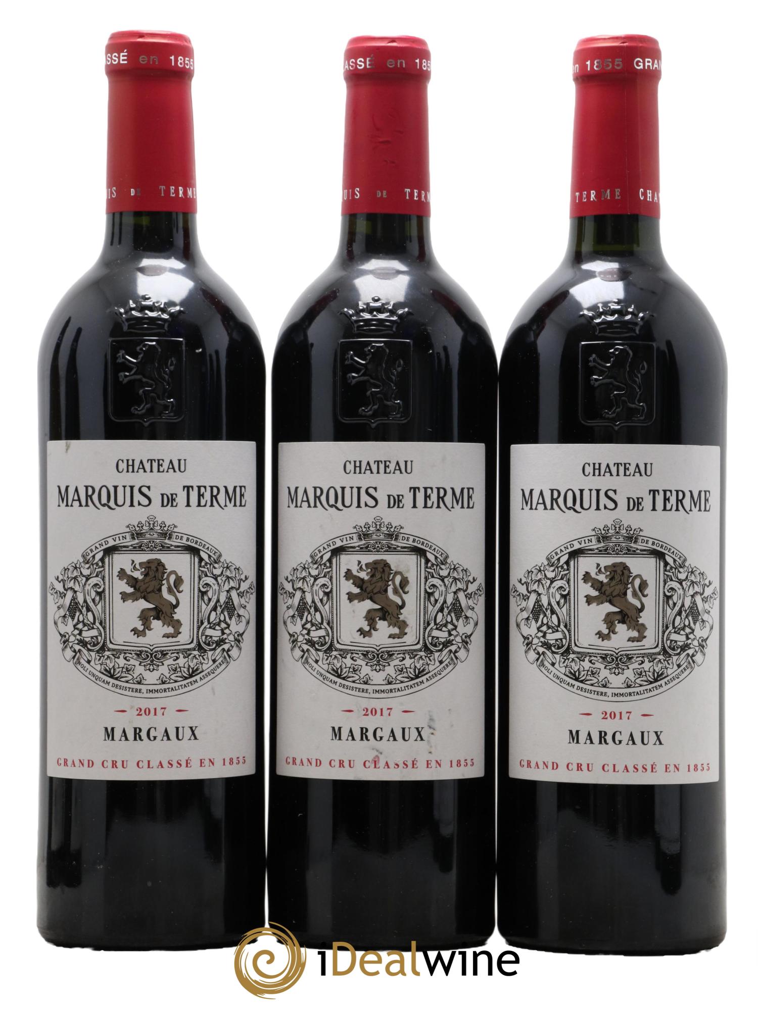 Château Marquis de Terme 4ème Grand Cru Classé 2017 - Lot de 3 bouteilles - 0