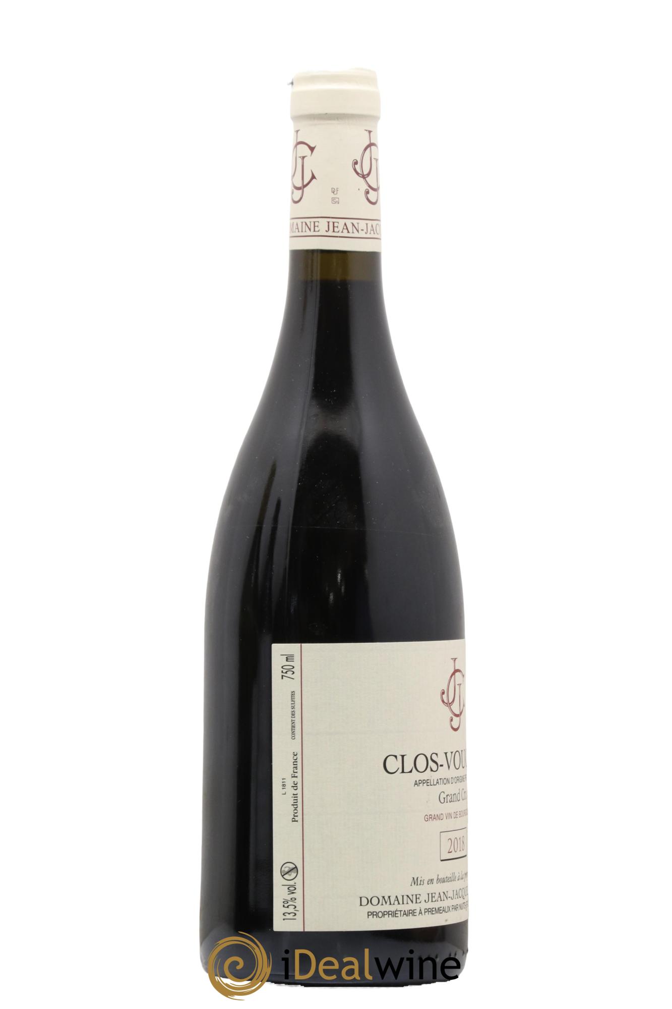 Clos de Vougeot Grand Cru Jean-Jacques Confuron 2018 - Lot of 1 bottle - 1