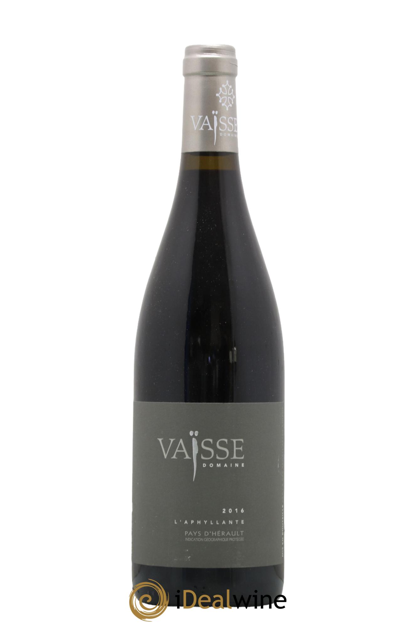 Pays d'Hérault L'Aphyllante Vaisse (Domaine) 2016 - Lot de 1 bouteille - 0