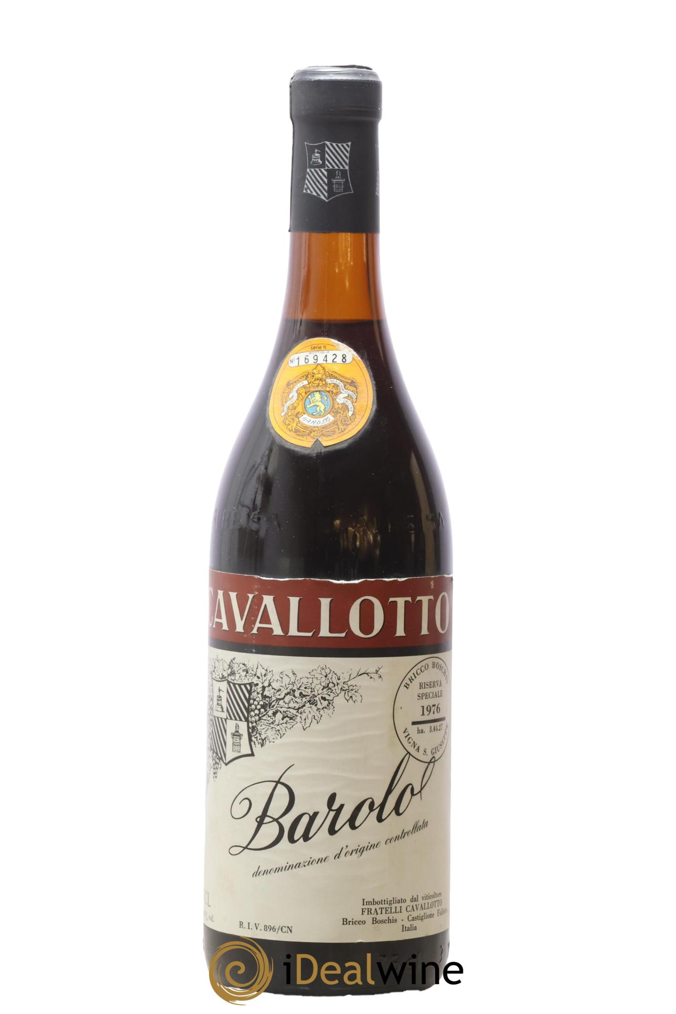 Barolo DOCG Riserva speciale Bricco Boschis Cavallotto 1976 - Lot de 1 bouteille - 0