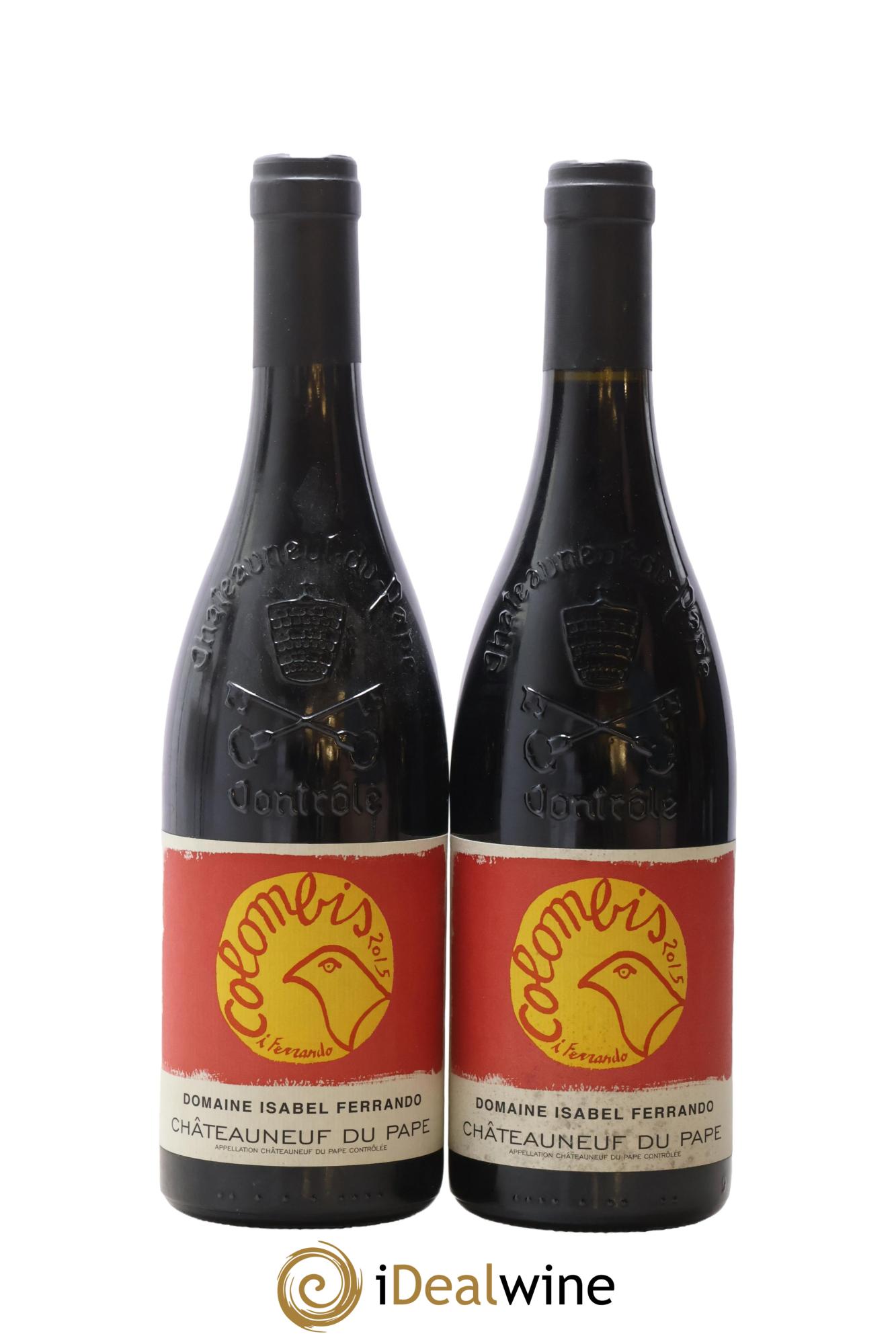 Châteauneuf-du-Pape Colombis Domaine Saint-Préfert 2015 - Lot de 2 bouteilles - 0