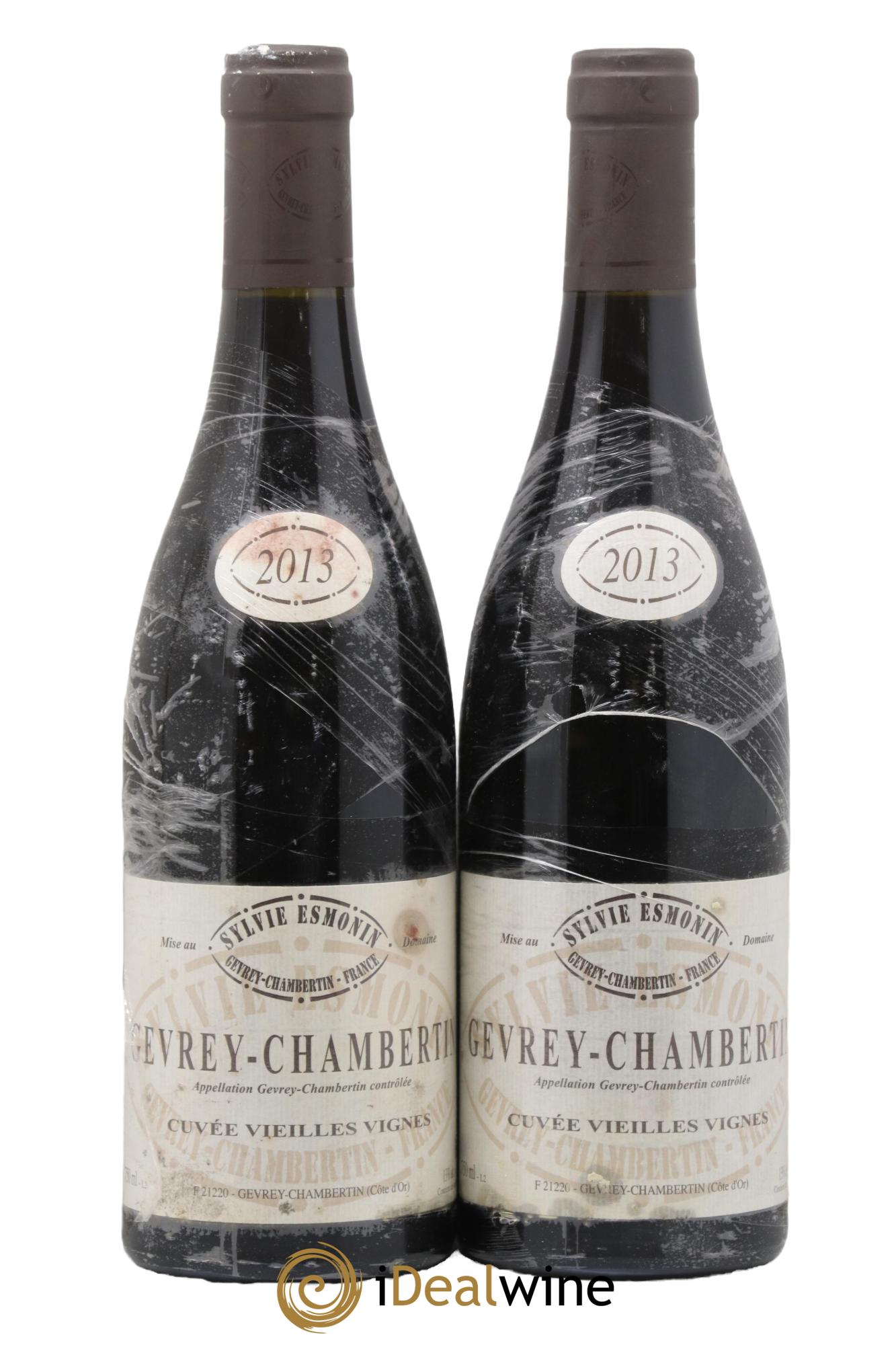 Gevrey-Chambertin Vieilles Vignes Sylvie Esmonin 2013 - Lot of 2 bottles - 0