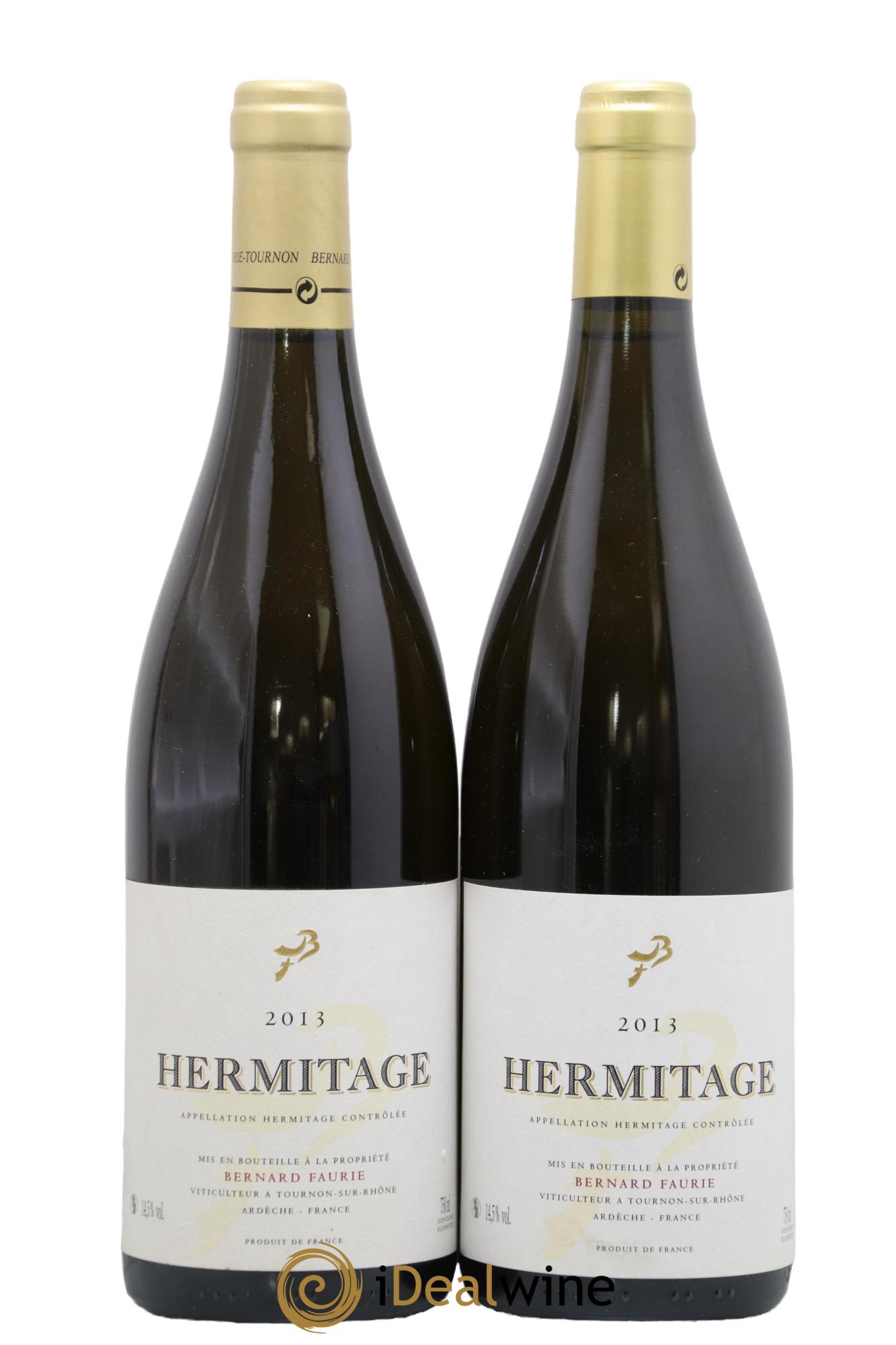 Hermitage Bernard Faurie 2013 - Lot of 2 bottles - 0