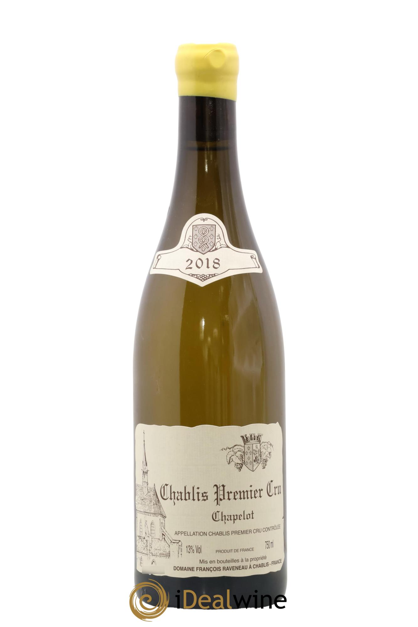 Chablis 1er Cru Chapelot Raveneau (Domaine) 2018 - Lote de 1 botella - 0