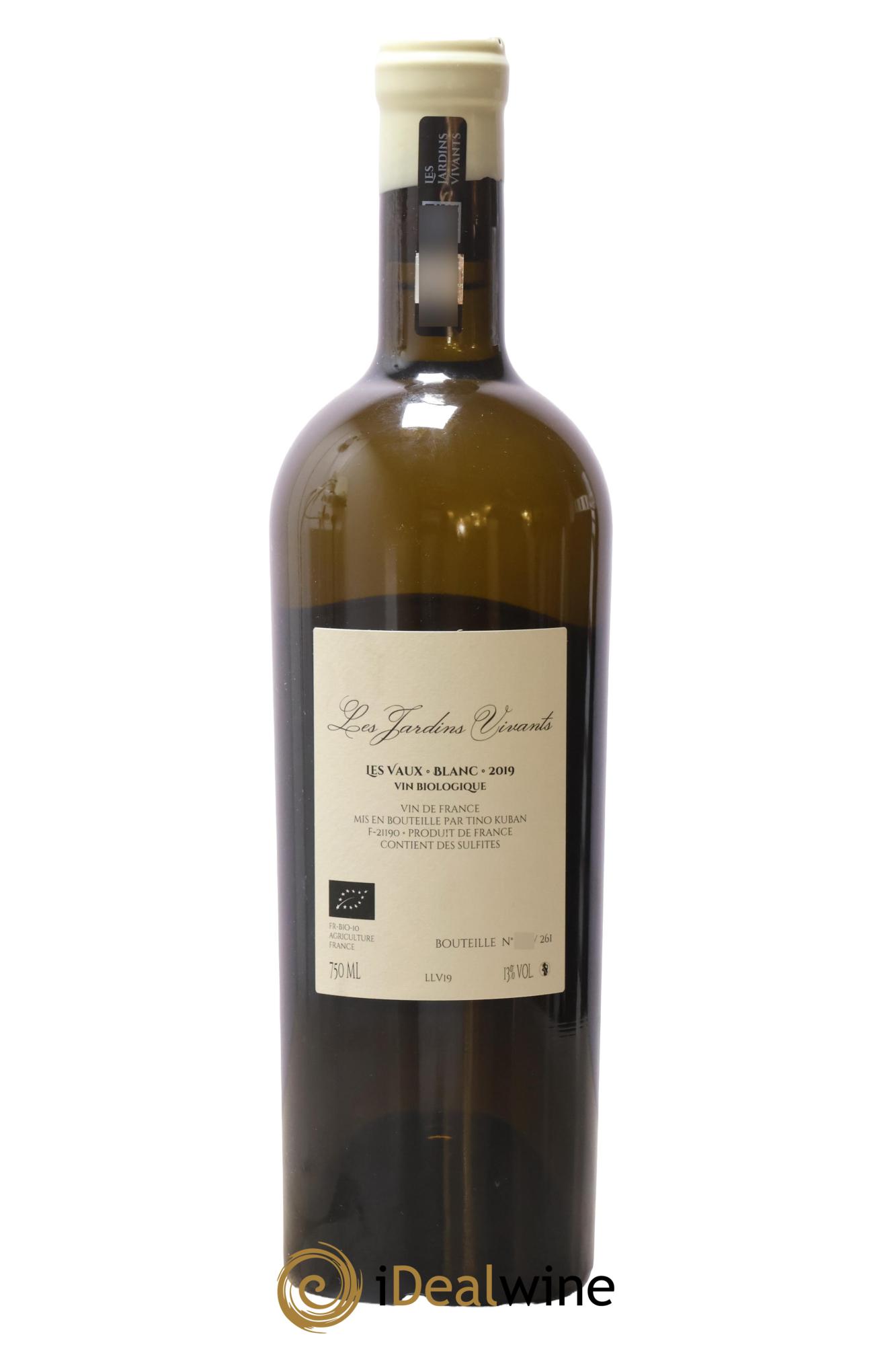 Vin de France Les Vaux Tino Kuban Les Jardins Vivants 2019 - Lot of 1 bottle - 1