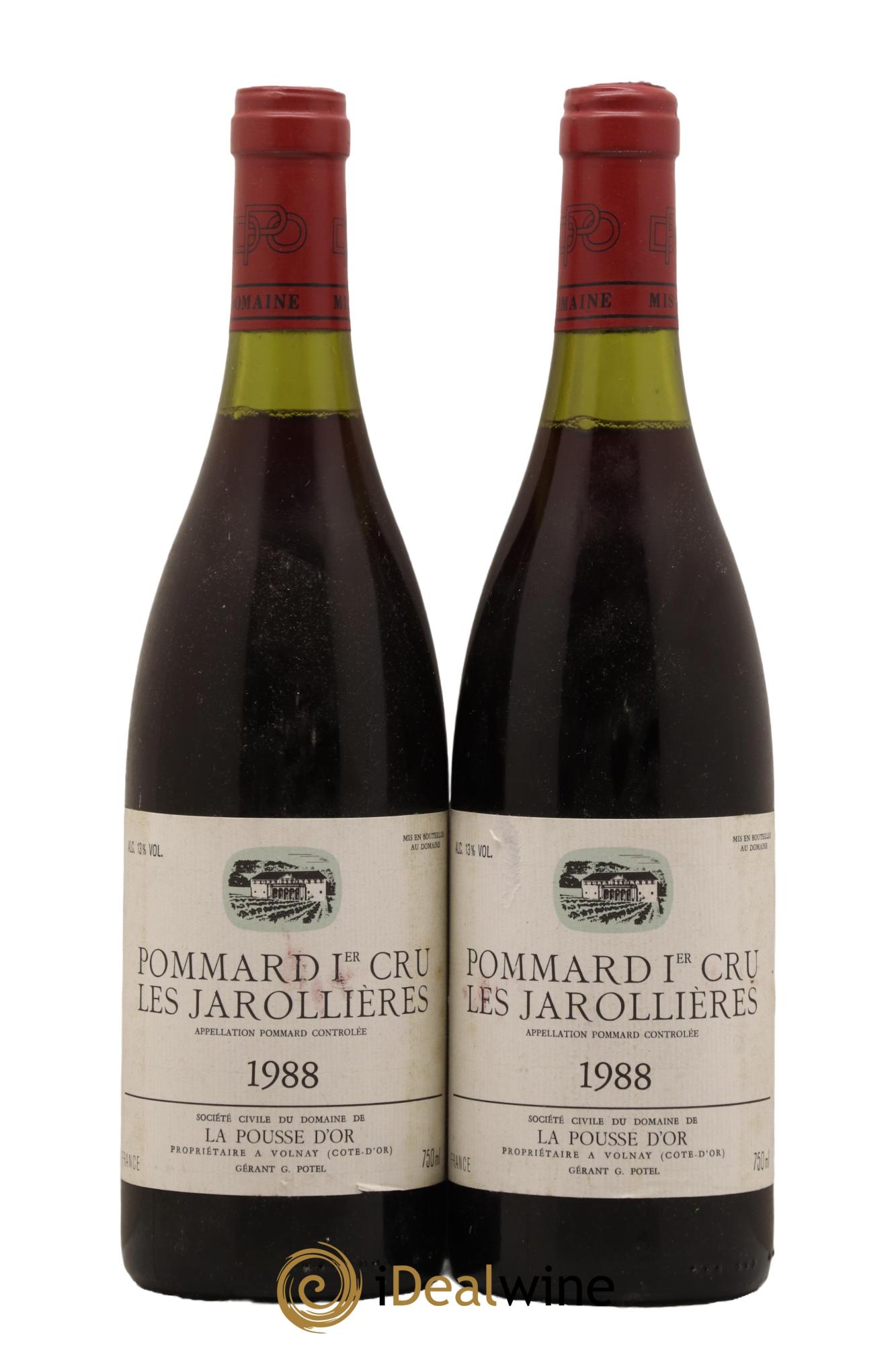 Pommard 1er Cru Les Jarollières La Pousse d'Or (Domaine de) 1988 - Lot de 2 bouteilles - 0