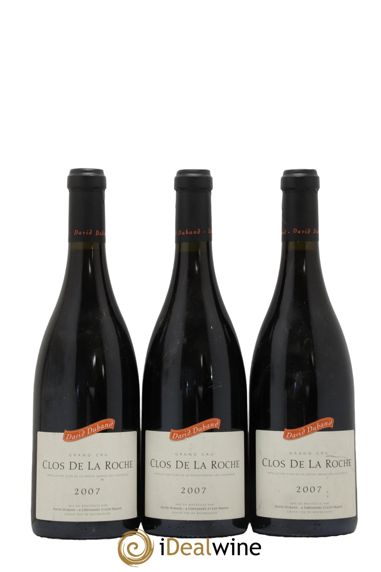 Clos de la Roche Grand Cru David Duband (Domaine) 2007 - Lot de 3 bouteilles - 0