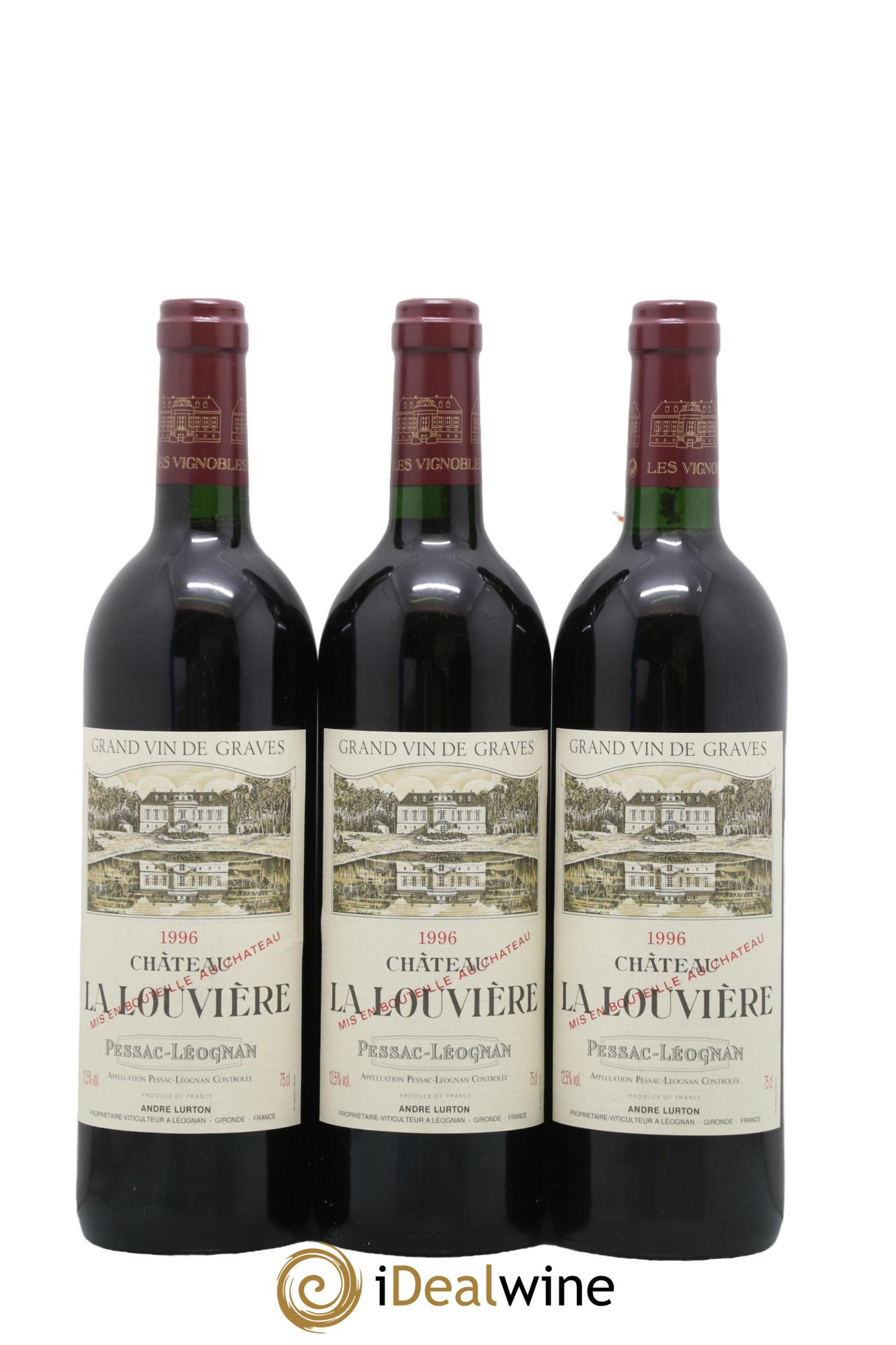 Château la Louvière 1996 - Lot de 12 bouteilles - 2