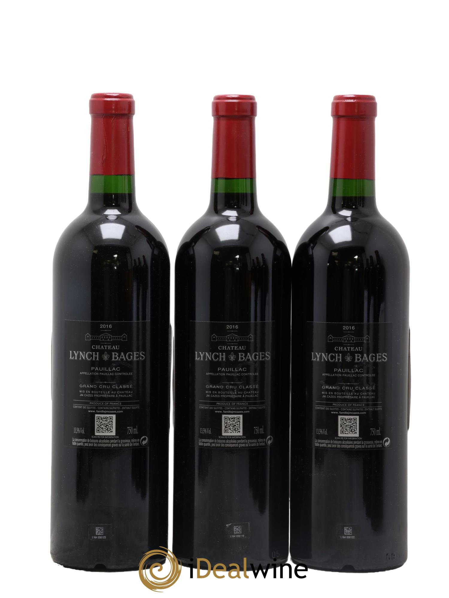 Château Lynch Bages 5ème Grand Cru Classé  2016 - Lot of 6 bottles - 4