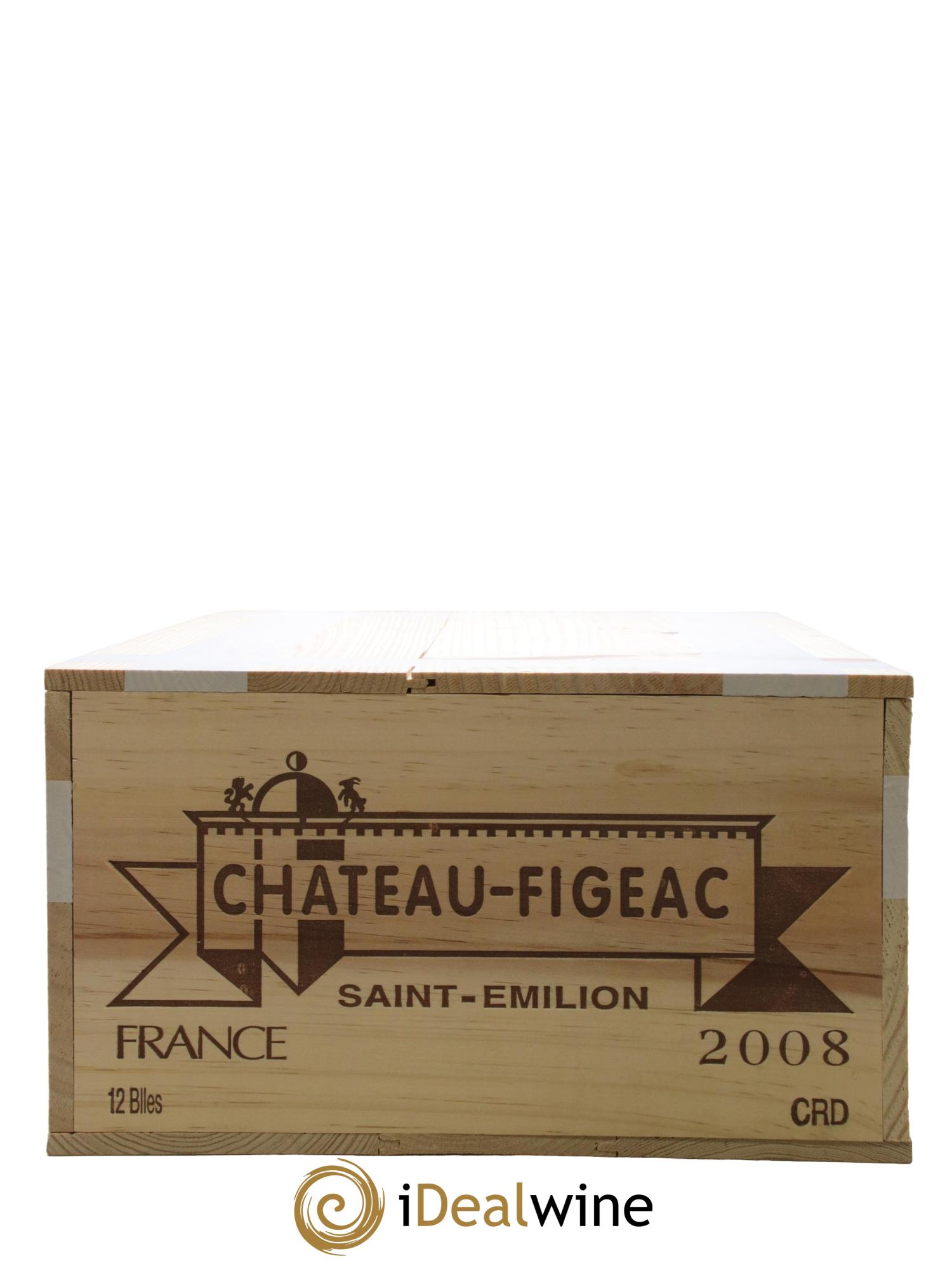 Château Figeac 1er Grand Cru Classé A 2008 - Lot of 12 bottles - 9