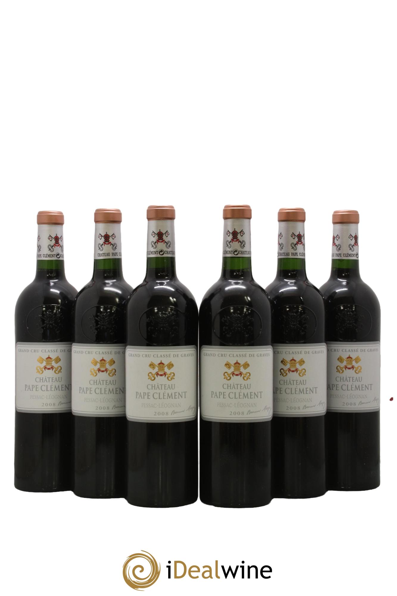 Château Pape Clément Cru Classé de Graves 2008 - Lot of 6 bottles - 0