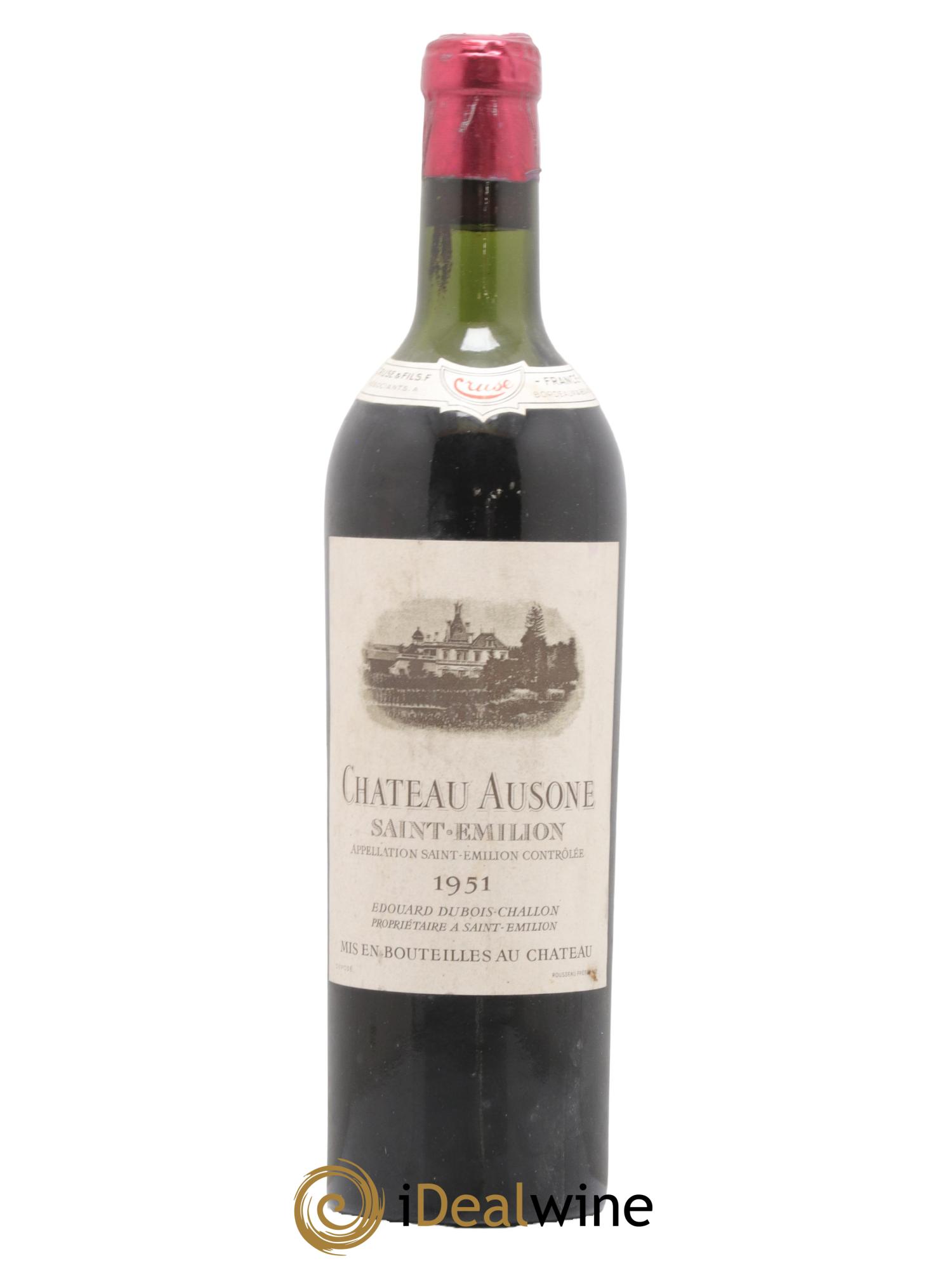 Château Ausone 1er Grand Cru Classé A 1951 - Lot de 1 bouteille - 0