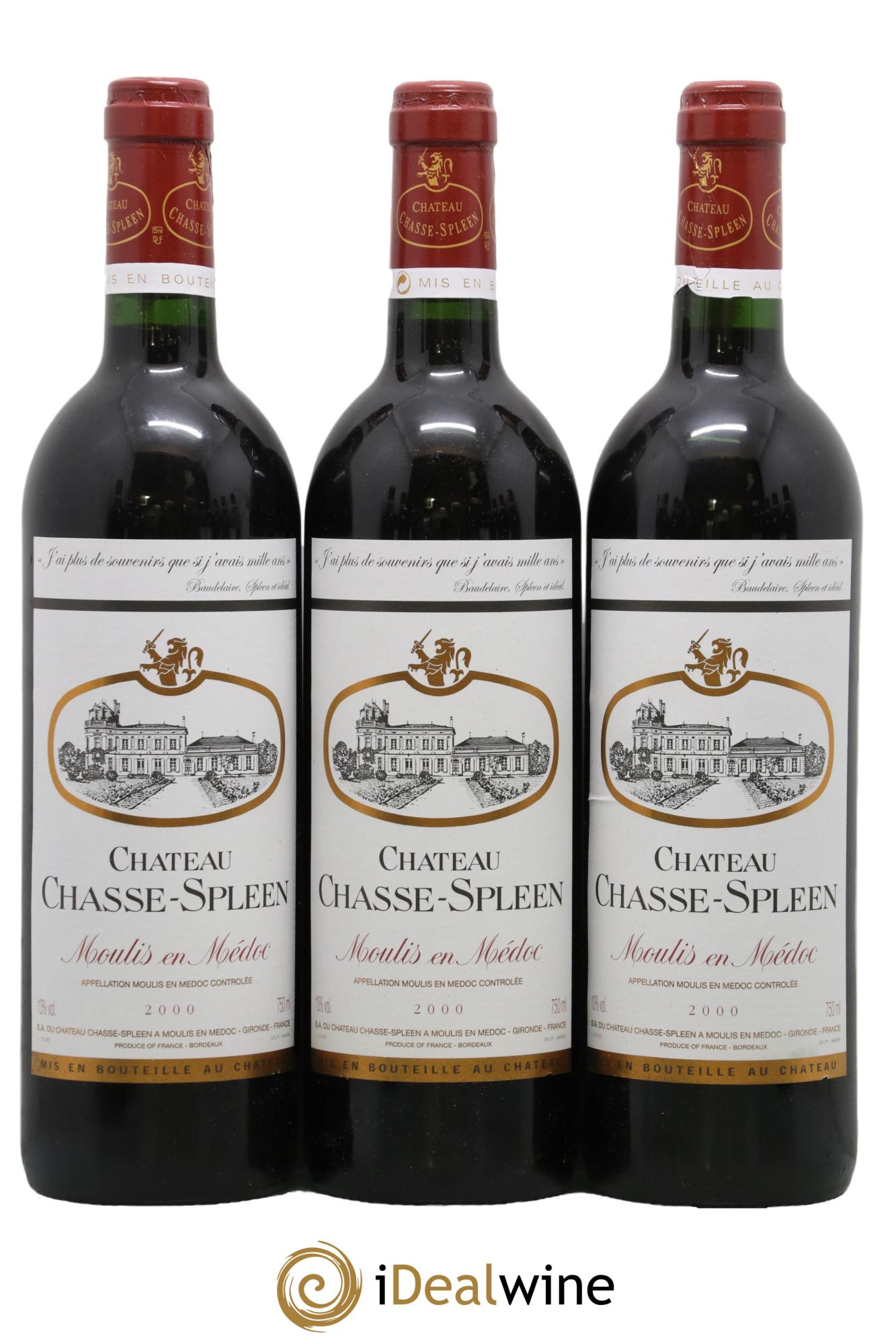 Château Chasse Spleen 2000 - Lot de 12 bouteilles - 1