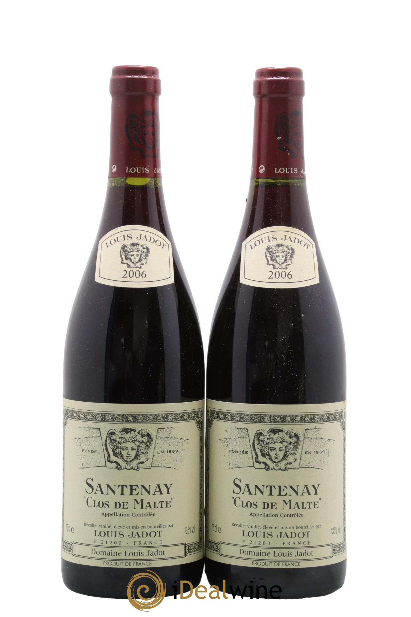 Santenay Clos de Malte Maison Louis Jadot 2006 - Lot de 2 bouteilles - 0