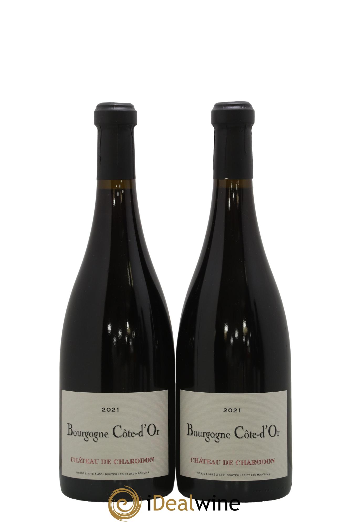 Bourgogne Cote d'Or Château Charodon 2021 - Lot de 2 bouteilles - 0