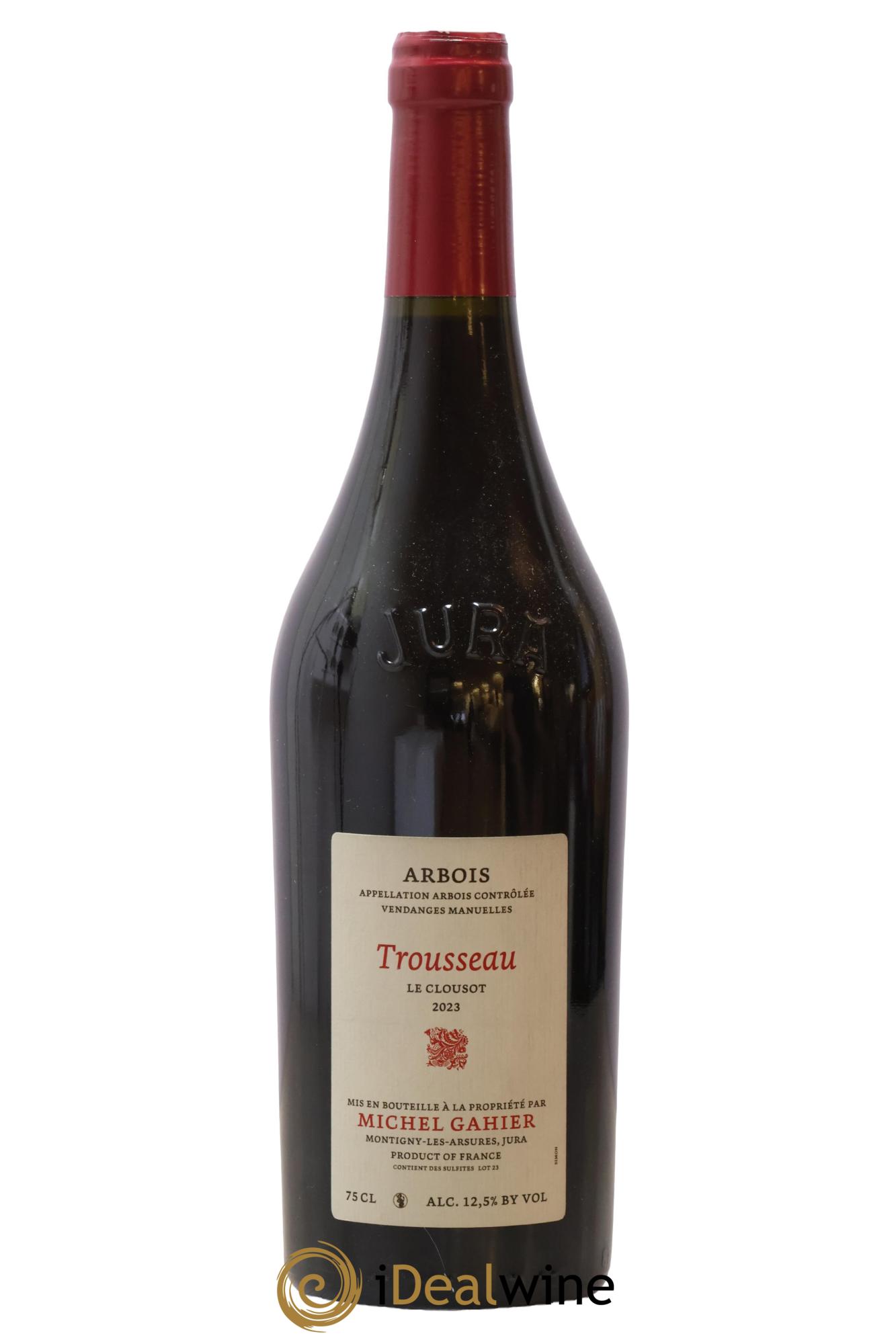 Arbois Trousseau Le Clousot Michel Gahier 2023 - Lot of 1 bottle - 0