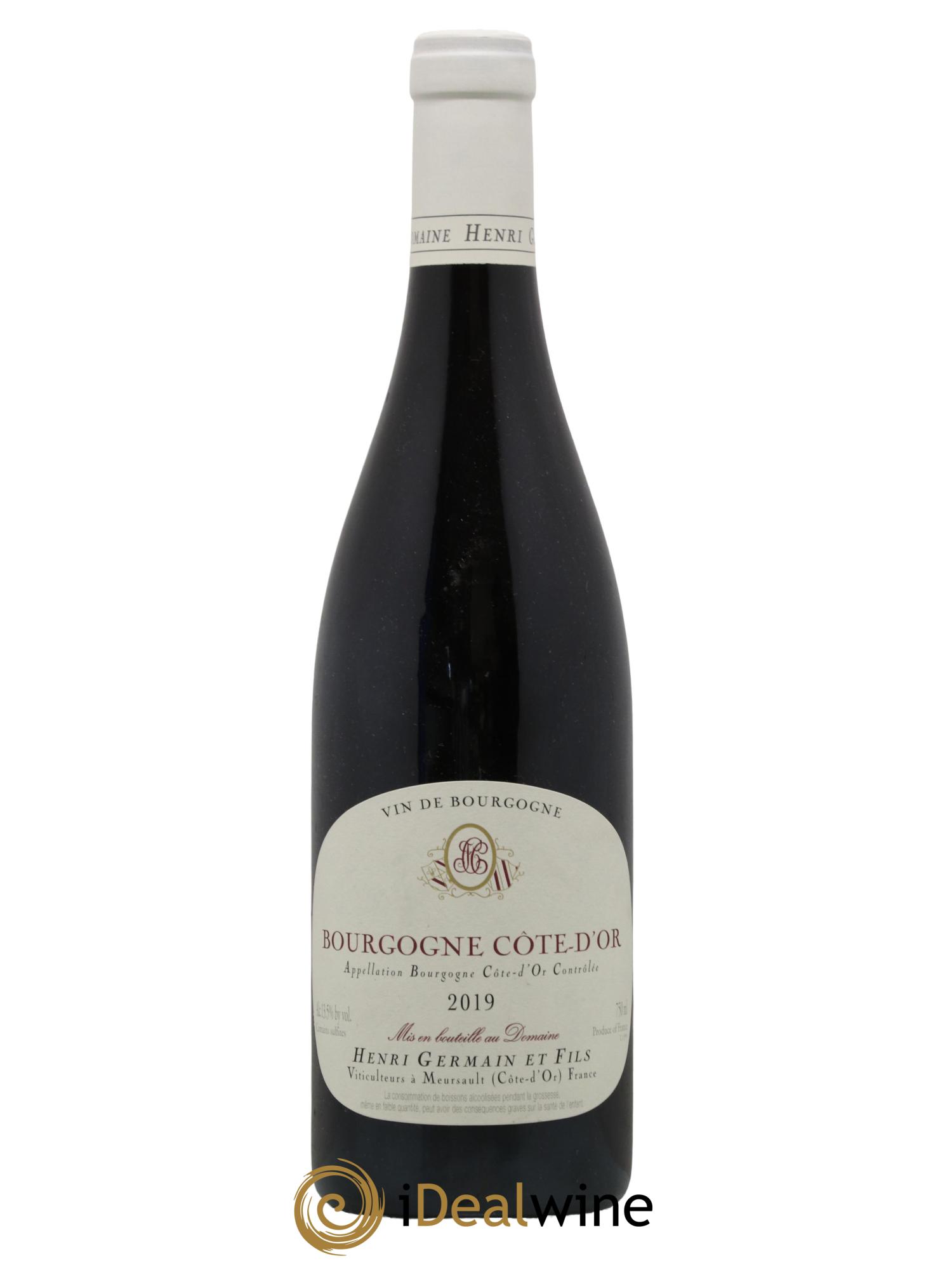Bourgogne Cote d Or Henri Germain et Fils 2019 - Lot de 1 bouteille - 0