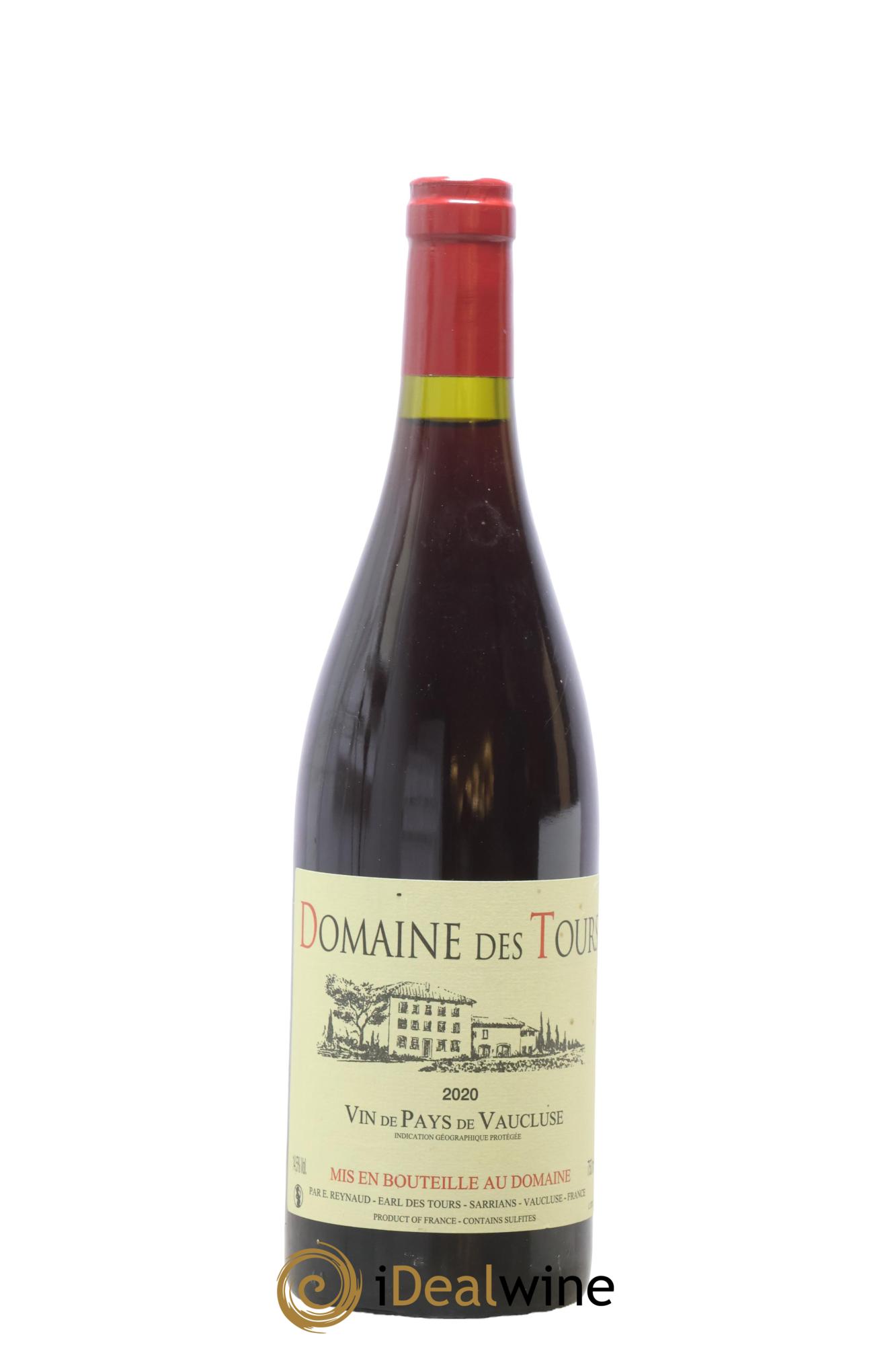Vaucluse (Vin de Pays de Vaucluse) Domaine des Tours Emmanuel Reynaud 2020 - Lot de 1 bouteille - 0