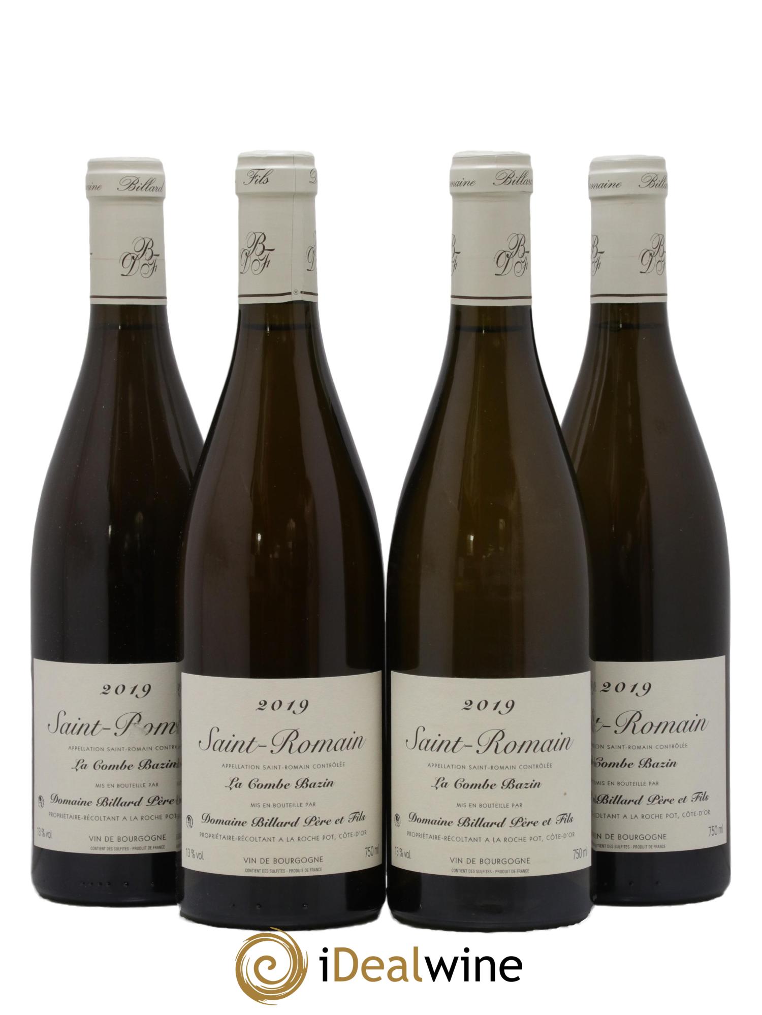Saint-Romain La Combe Bazin Domaine Billard 2019 - Lot de 4 bouteilles - 0