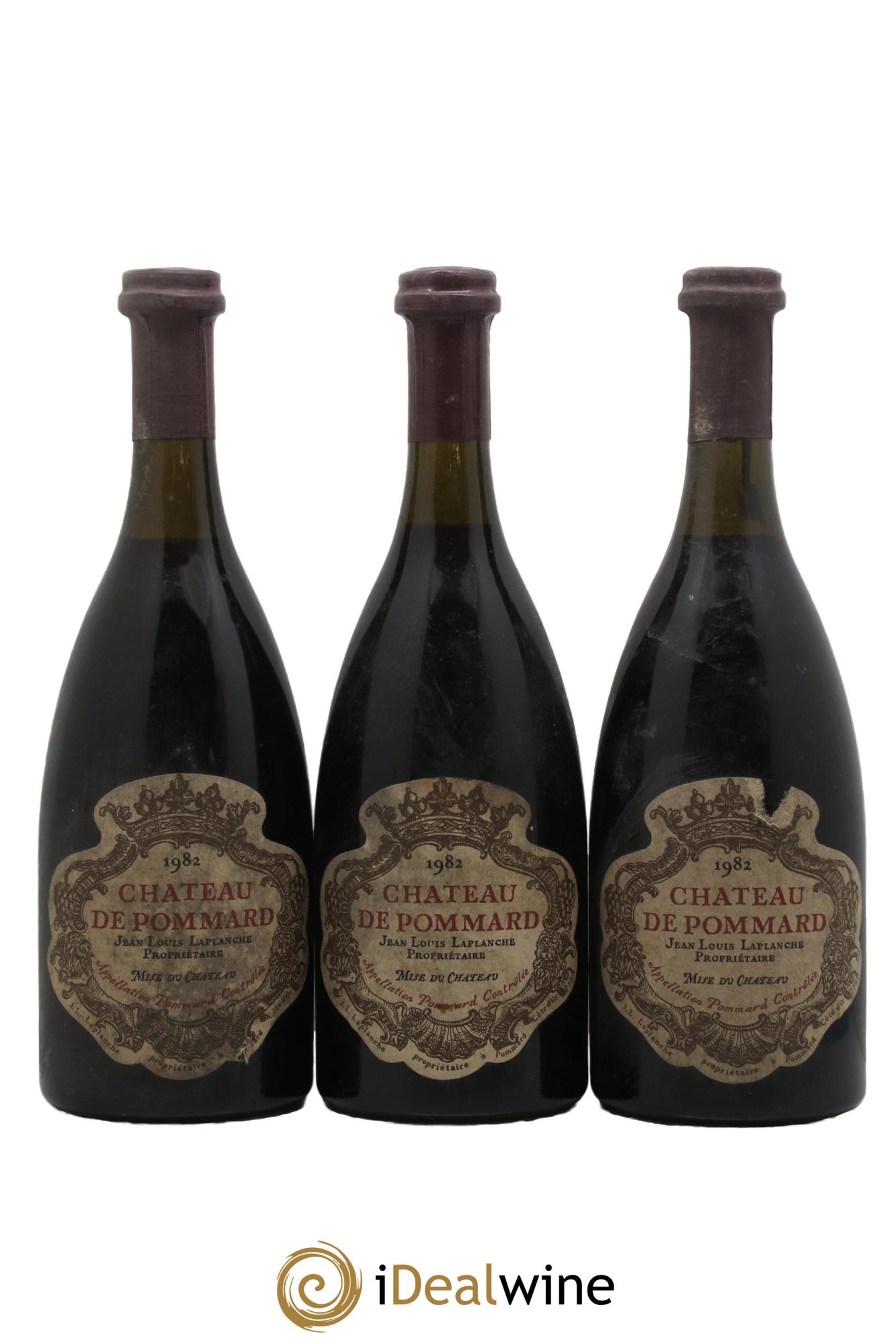 Pommard Château de Pommard 1982 - Lot de 3 bouteilles - 0