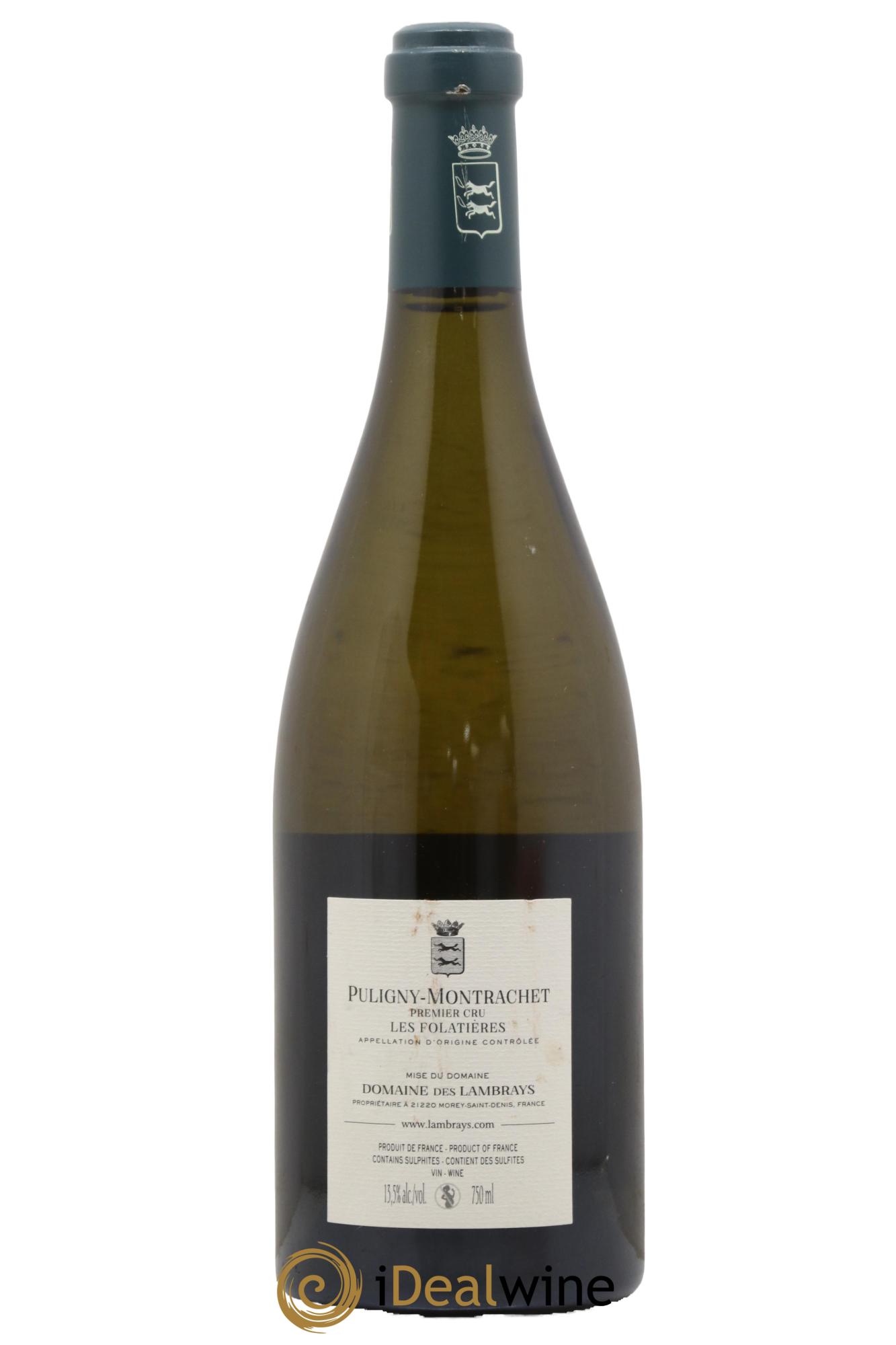 Puligny-Montrachet 1er Cru Les Folatières Domaine des Lambrays 2020 - Lot de 1 bouteille - 1