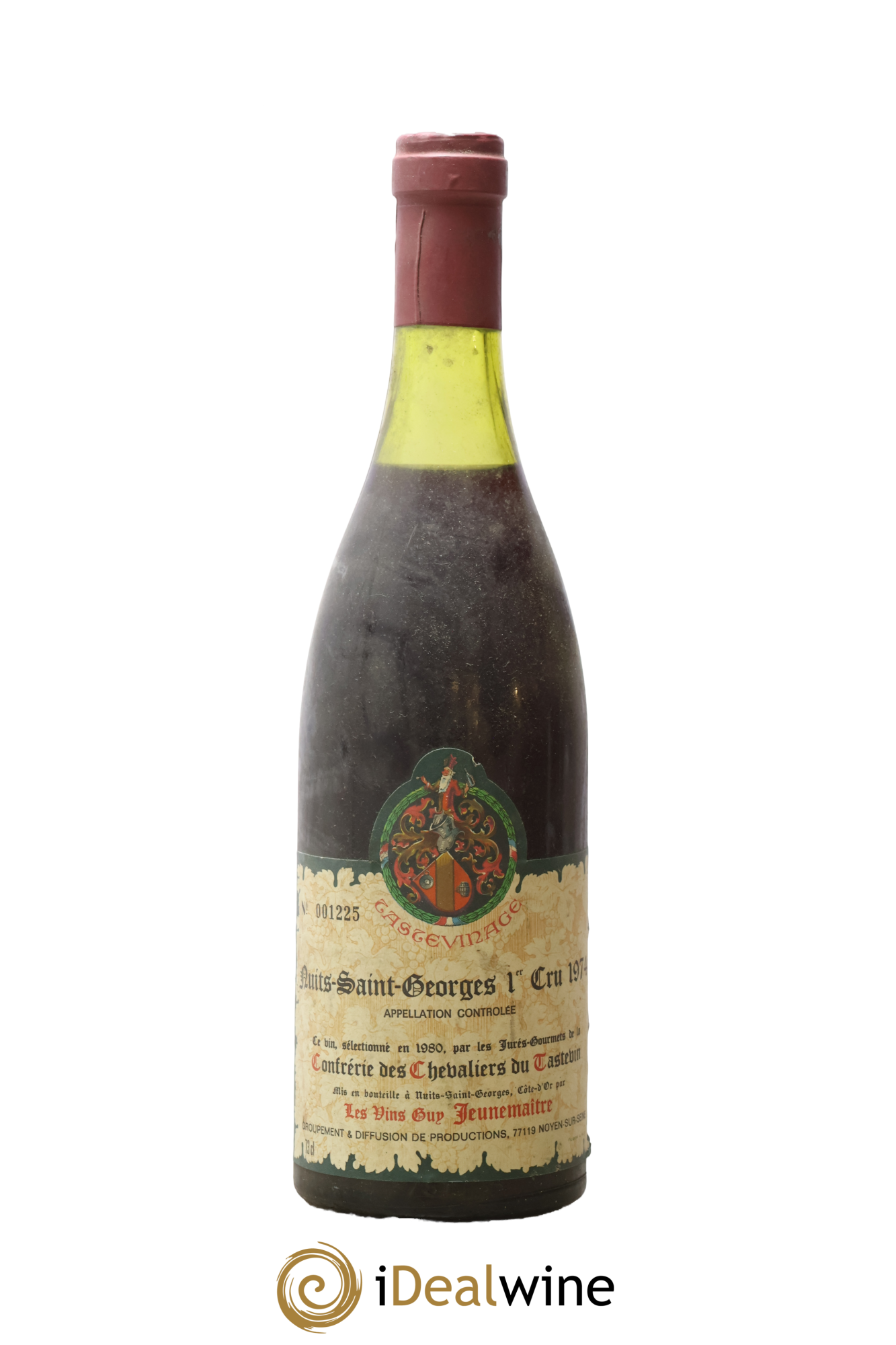 Nuits-Saint-Georges 1er Cru Confrérie des Chevaliers du Tastevin Guy Jeunemaître 1974 - Lot de 1 bouteille - 0