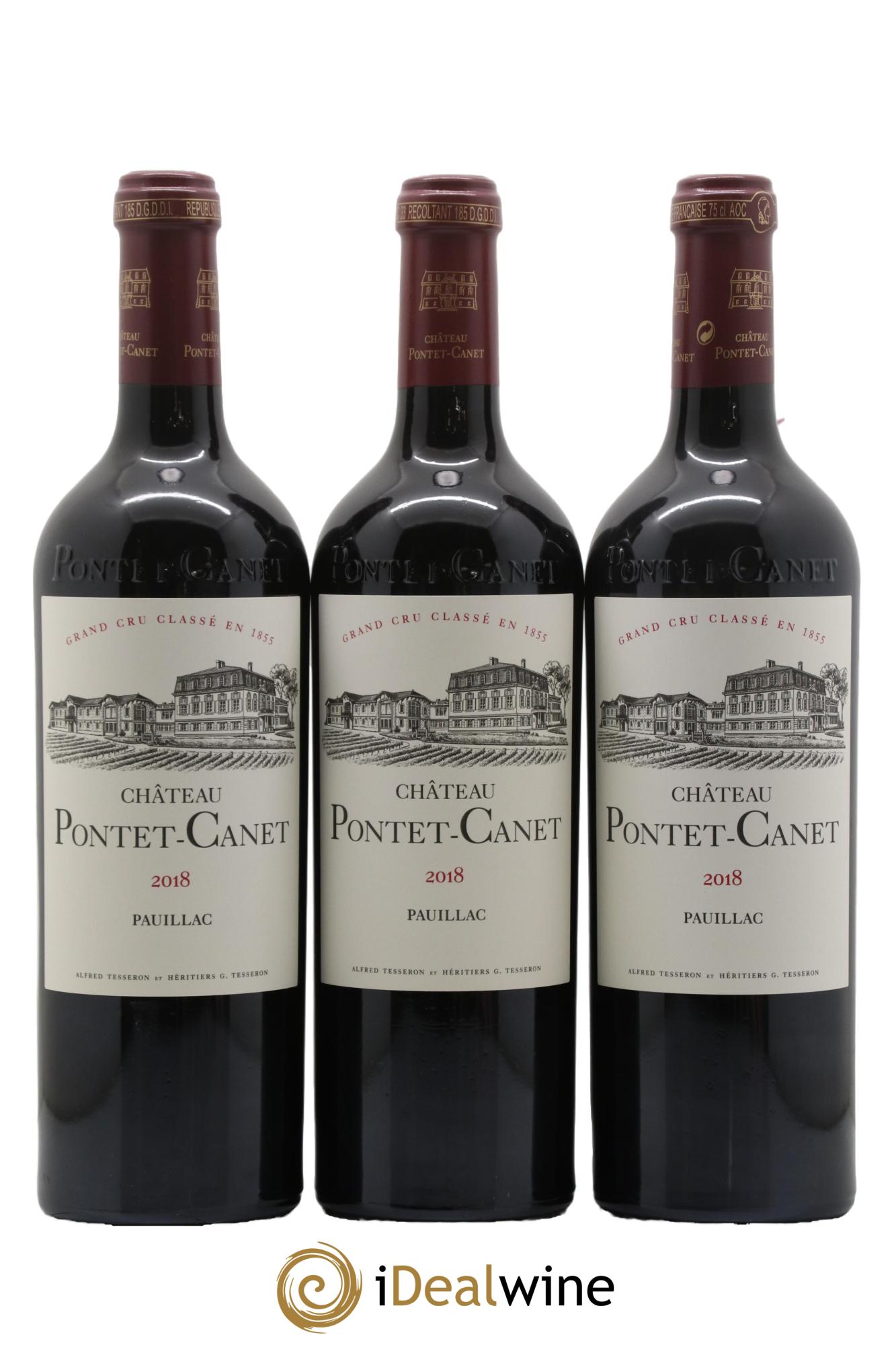 Château Pontet Canet 5ème Grand Cru Classé  2018 - Lot de 6 bouteilles - 2