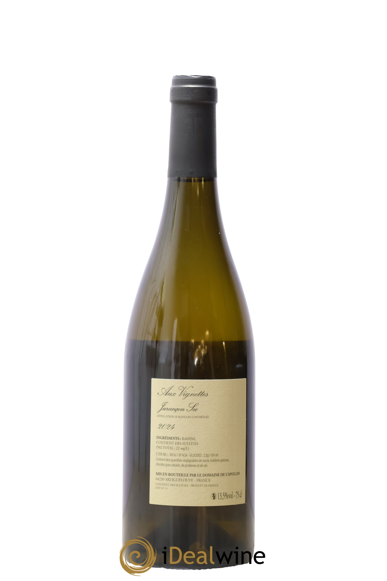 Jurançon sec Aux Vignettes Domaine de l'Apollin - Florent Fourny 2024 - Lot de 1 bouteille - 1