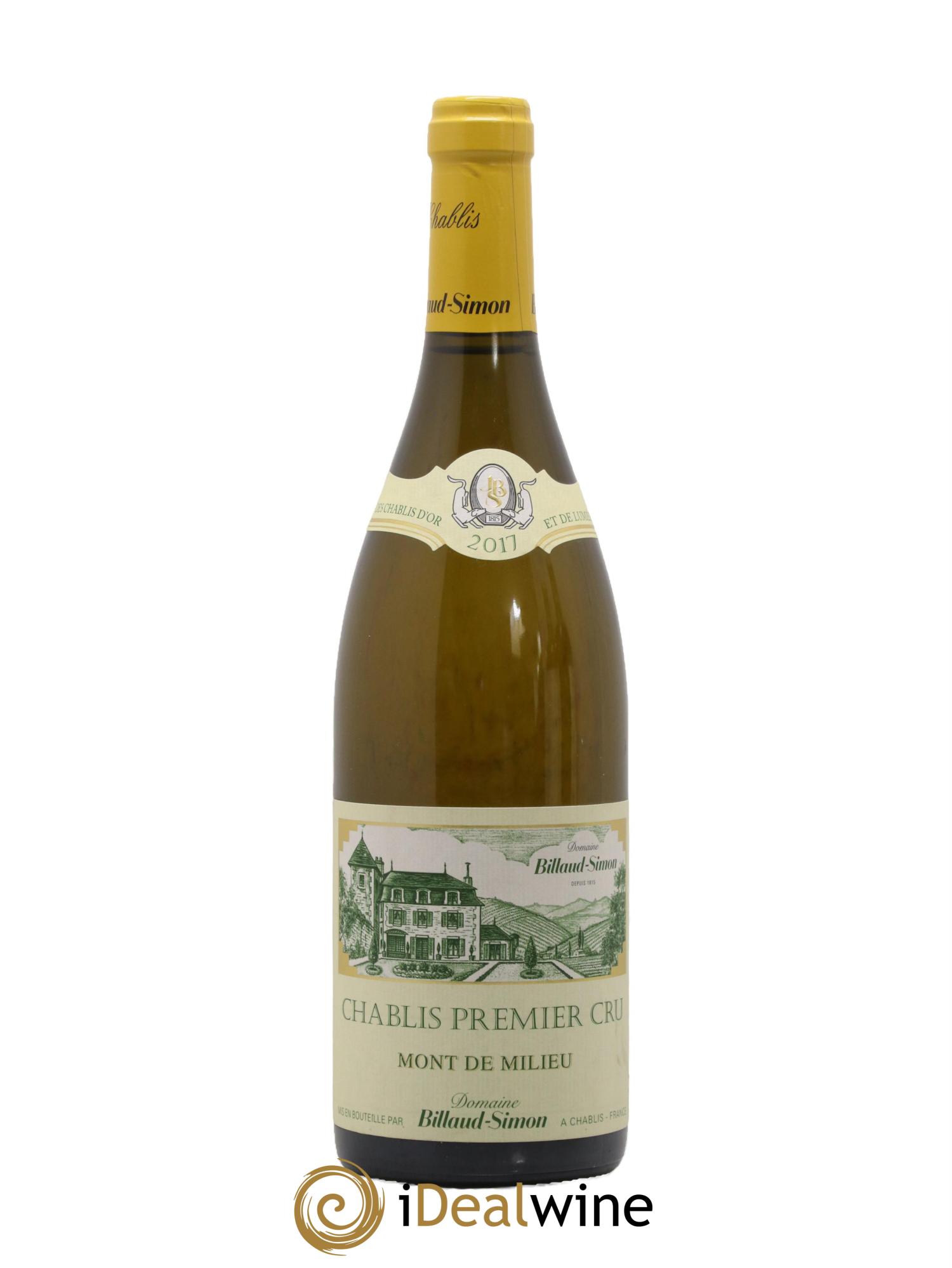 Chablis 1er Cru Mont de Milieu Billaud-Simon (Domaine) 2017 - Lot de 1 bouteille - 0