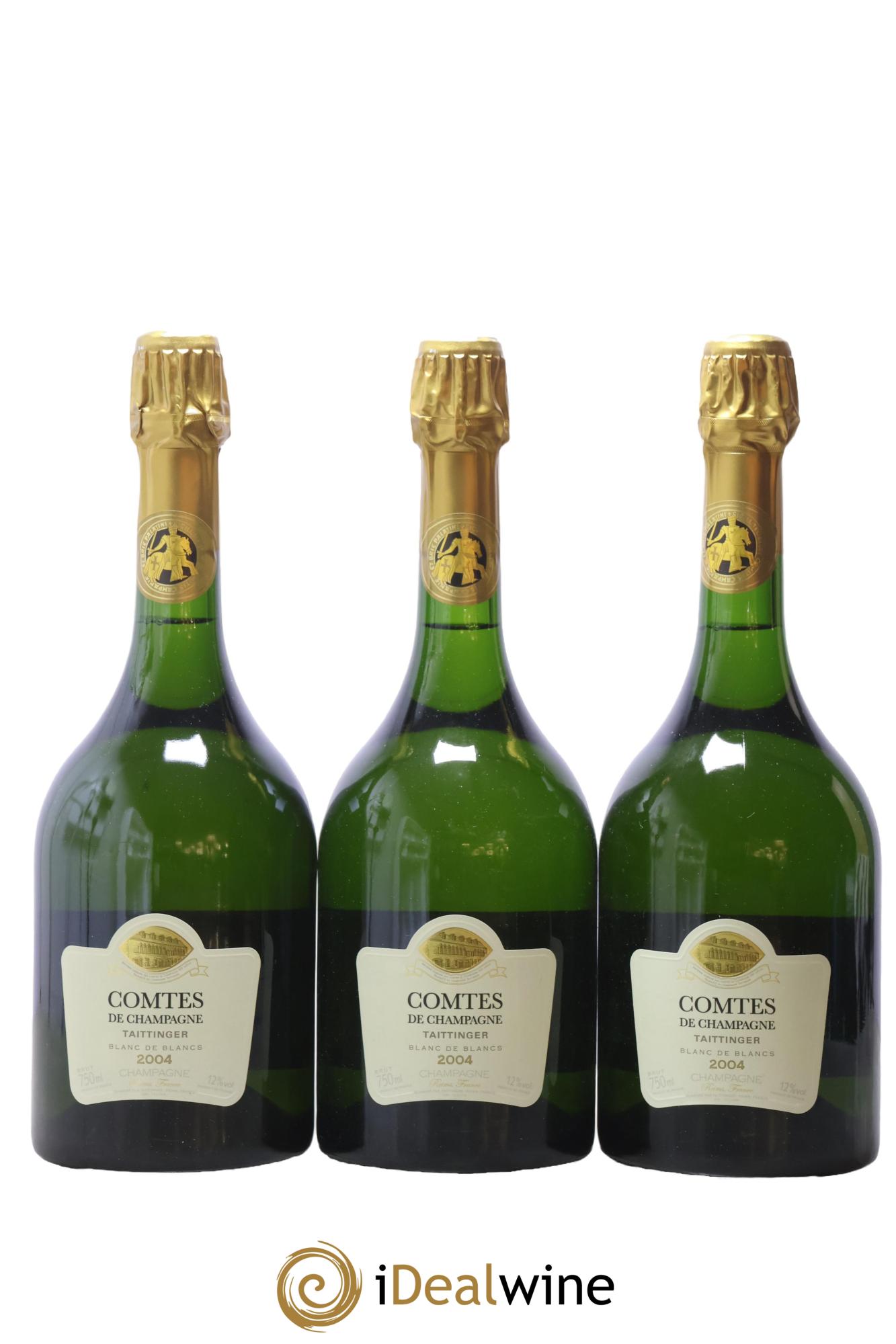 Comtes de Champagne Taittinger 2004 - Lotto di 3 bottiglie - 0