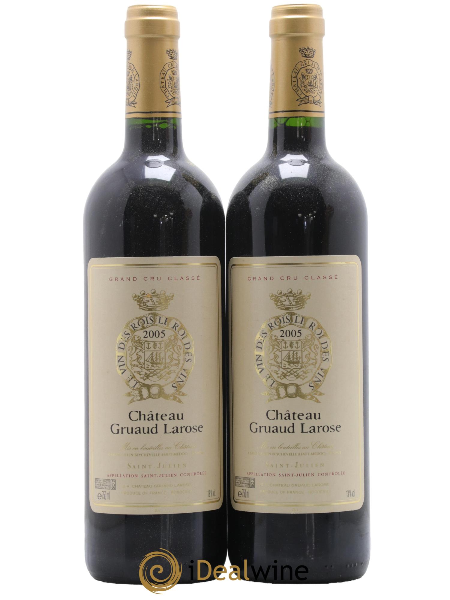 Château Gruaud Larose 2ème Grand Cru Classé 2005 - Lot de 2 bouteilles - 0