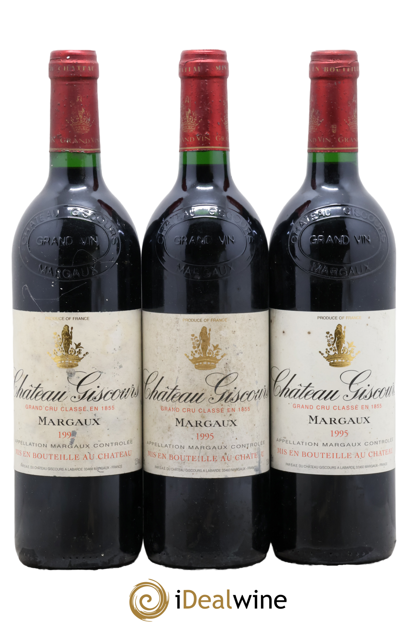 Château Giscours 3ème Grand Cru Classé 1995 - Lot of 3 bottles - 0
