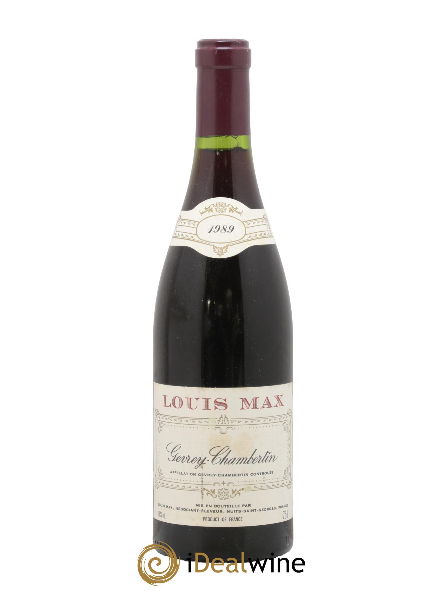 Gevrey-Chambertin Louis Max 1989 - Lot de 1 bouteille - 0