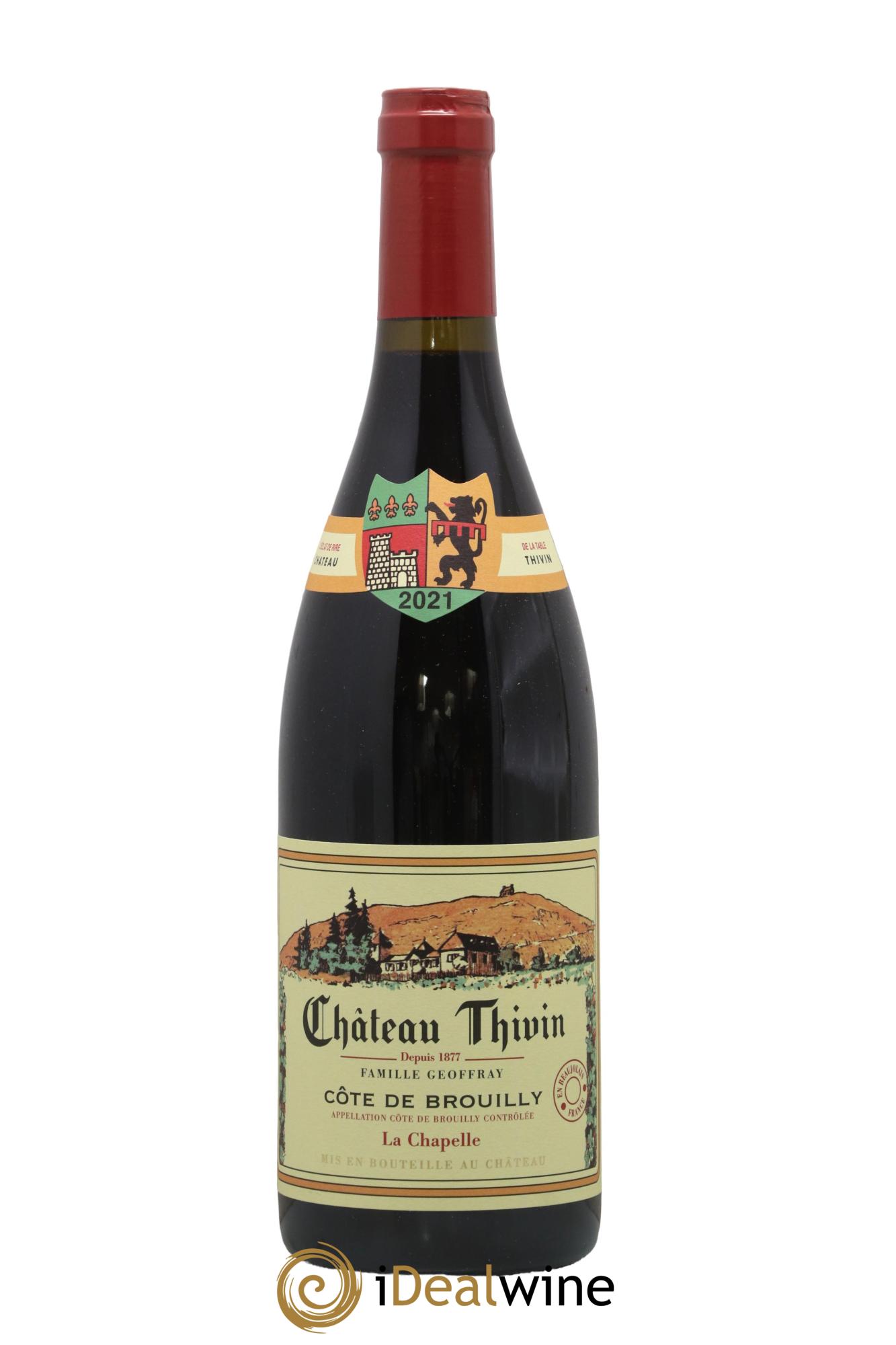 Côte de Brouilly Cuvée La Chapelle Château Thivin 2021 - Lot of 1 bottle - 0