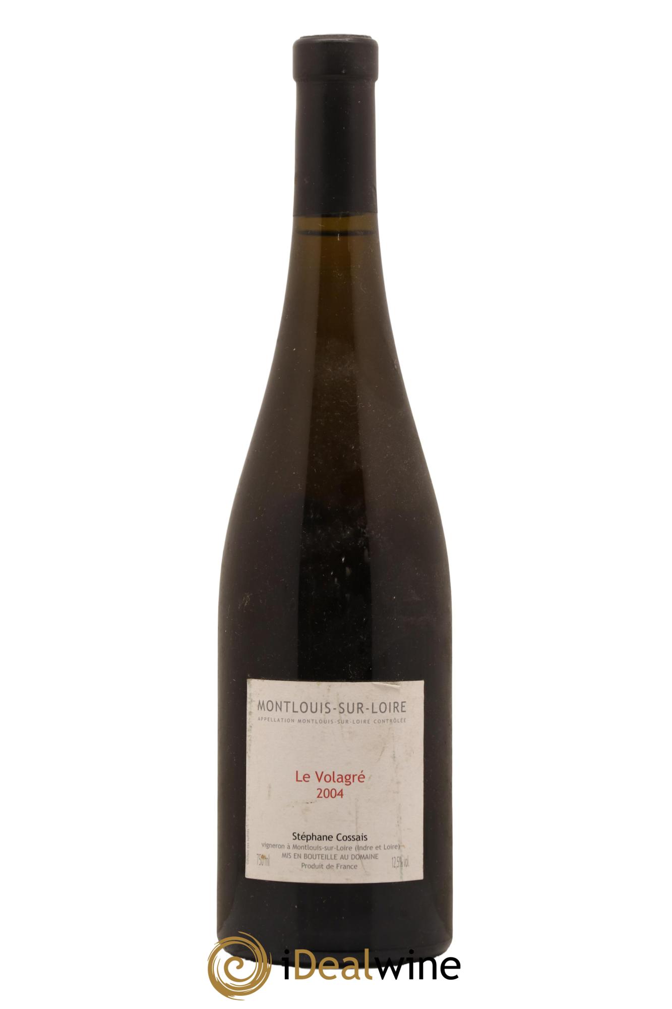 Montlouis-sur-Loire Le Volagré Stéphane Cossais 2004 - Lot de 1 bouteille - 0