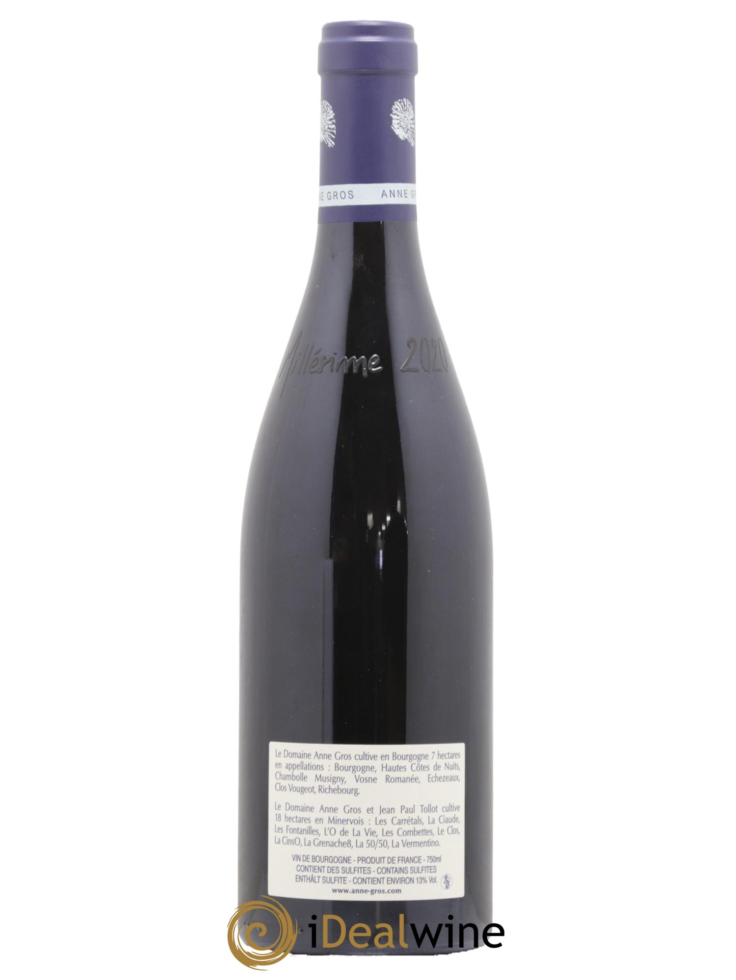 Richebourg Grand Cru Anne Gros 2020 - Lot de 1 bouteille - 1