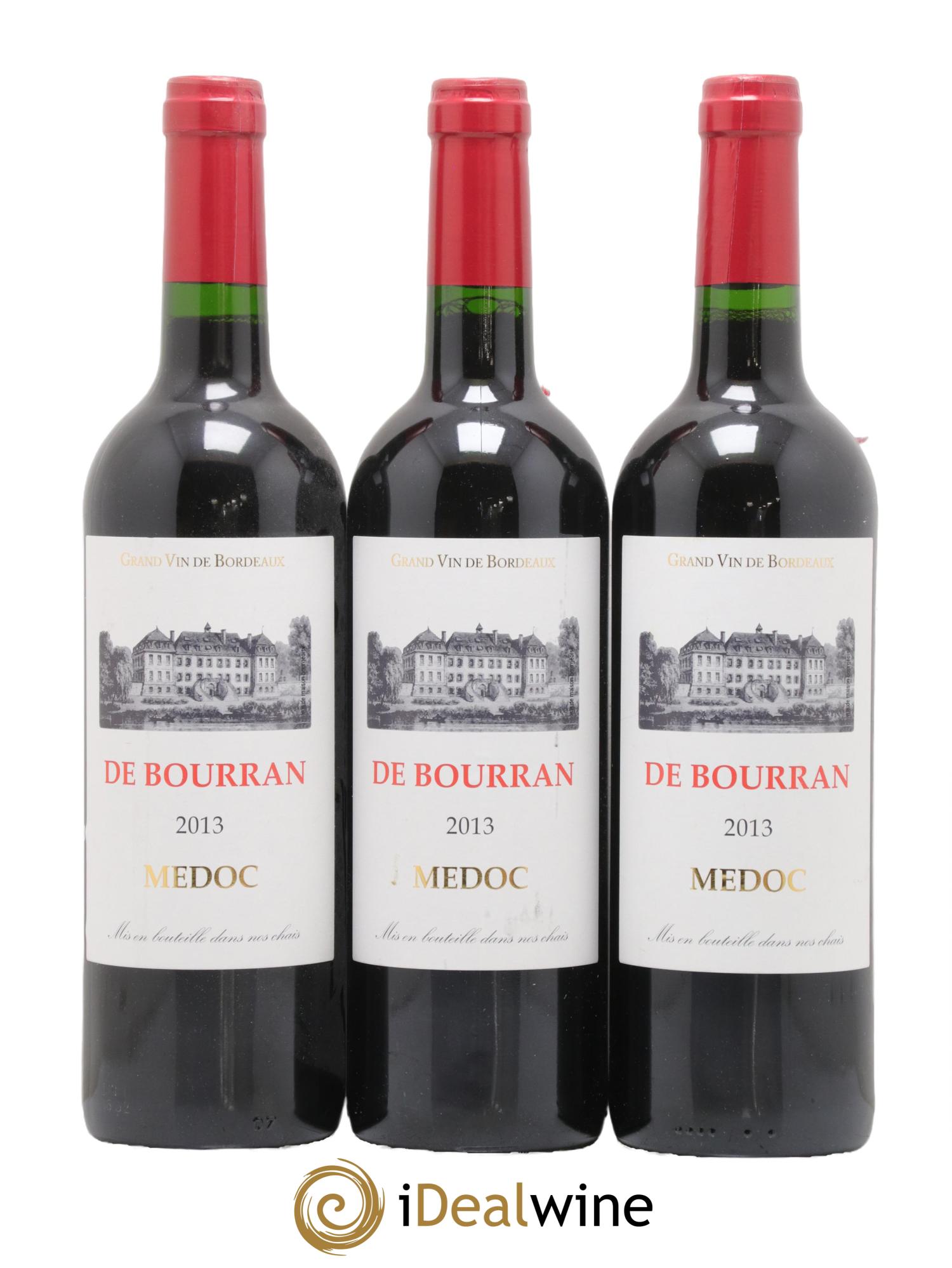 Médoc Château de Bourran 2013 - Lot de 3 bouteilles - 0