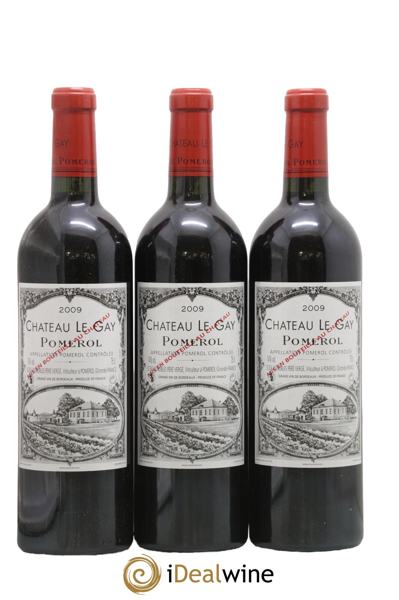 Château Le Gay 2009 - Lotto di 3 bottiglie - 0