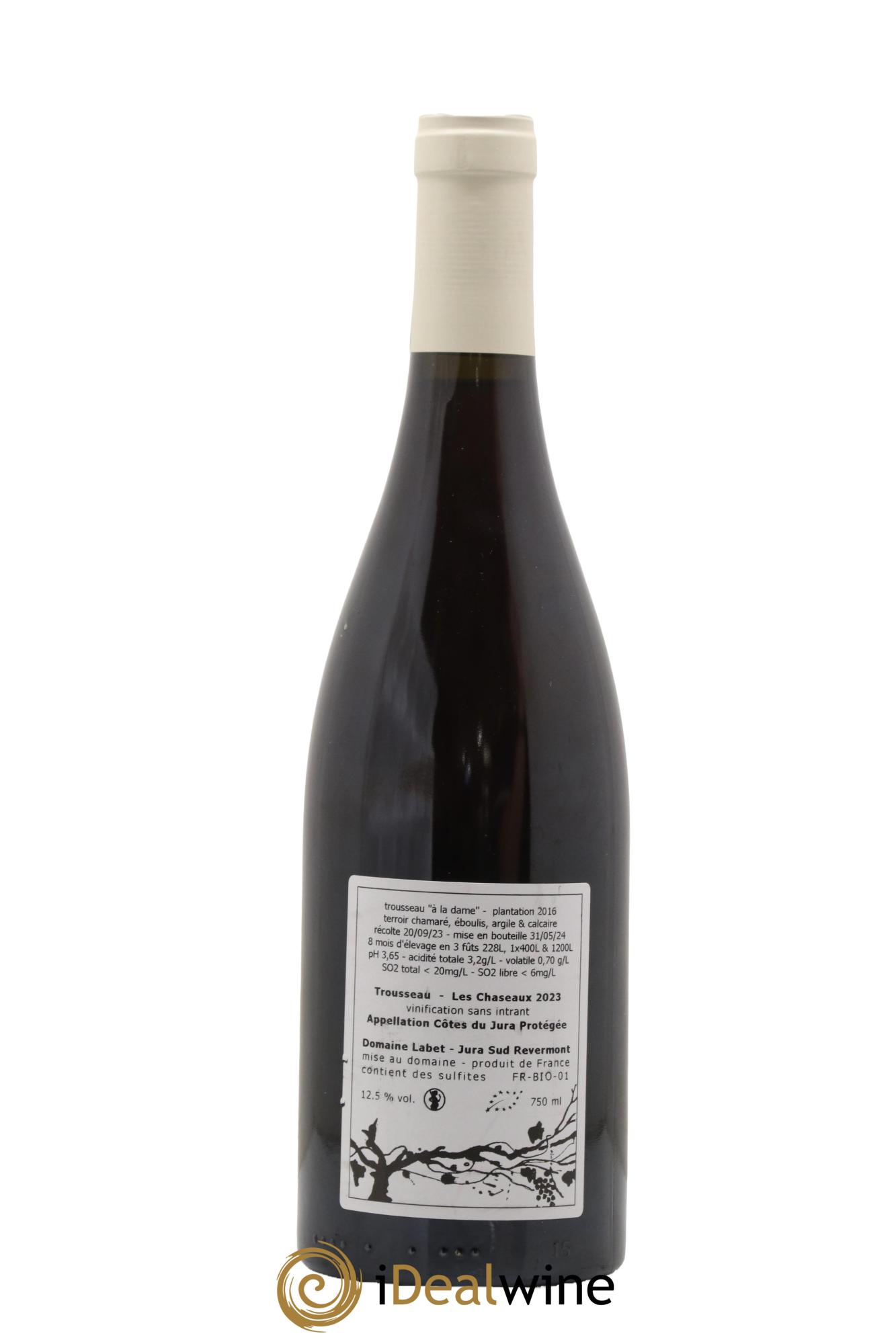 Côtes du Jura Trousseau Les Chaseaux Romain - Julien  - Charline Labet 2023 - Lot of 1 bottle - 1