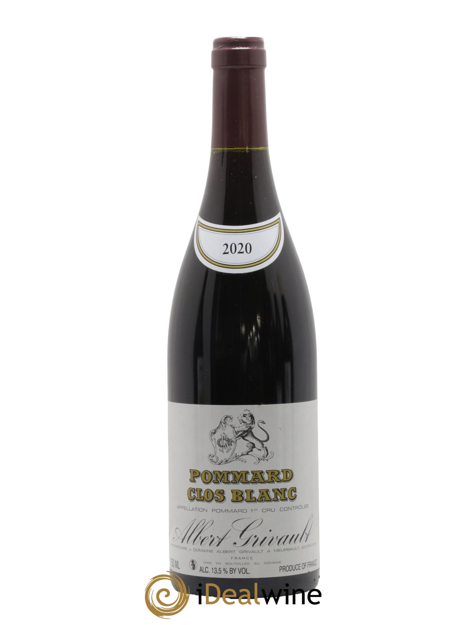 Pommard 1er Cru Clos Blanc Albert Grivault 2020 - Lotto di 1 bottiglia - 0