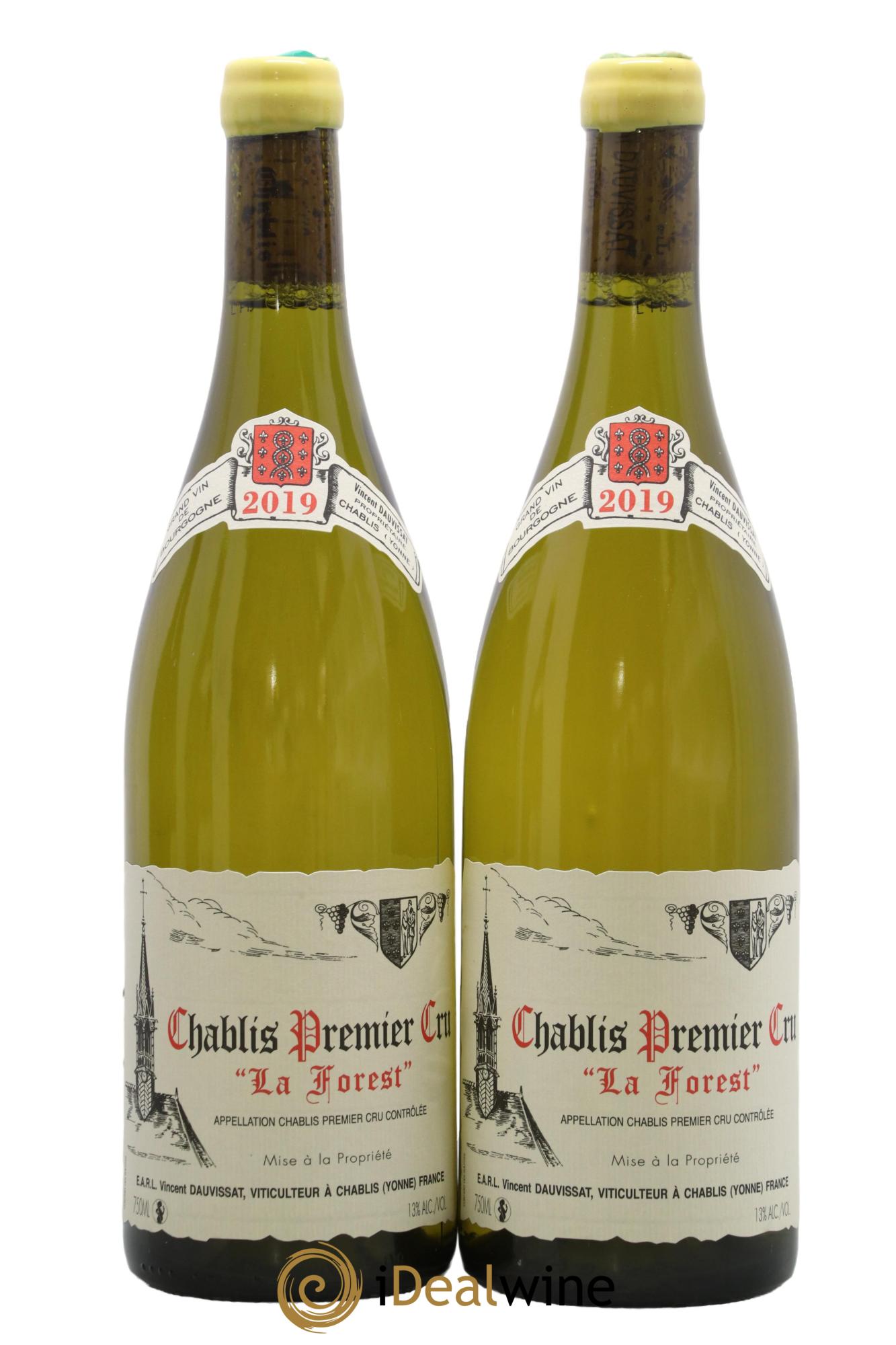 Chablis 1er Cru La Forest Vincent Dauvissat (Domaine) 2019 - Lot de 2 bouteilles - 0