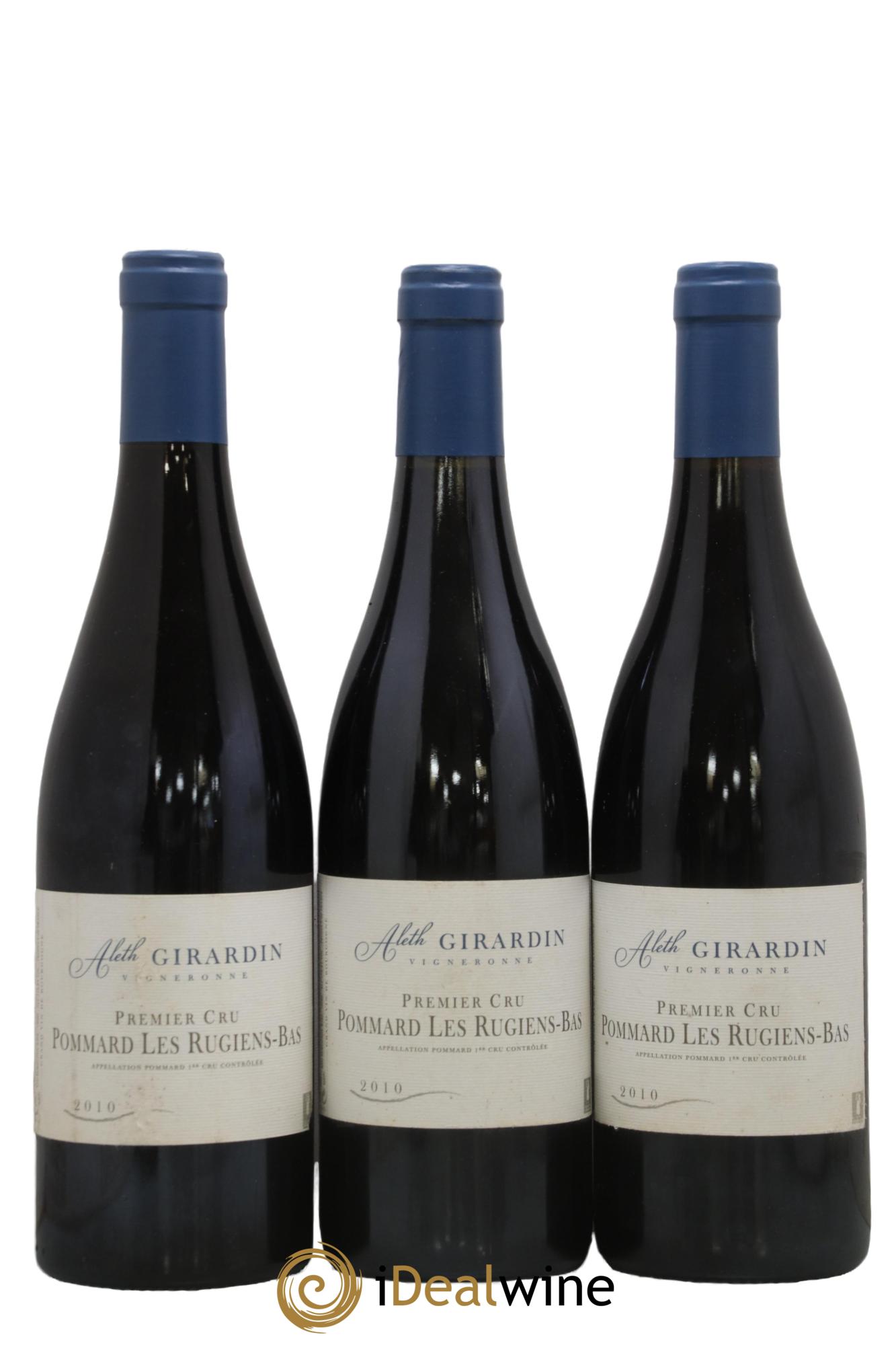 Pommard 1er Cru Rugiens Bas Aleth Girardin 2010 - Lot de 3 bouteilles - 0
