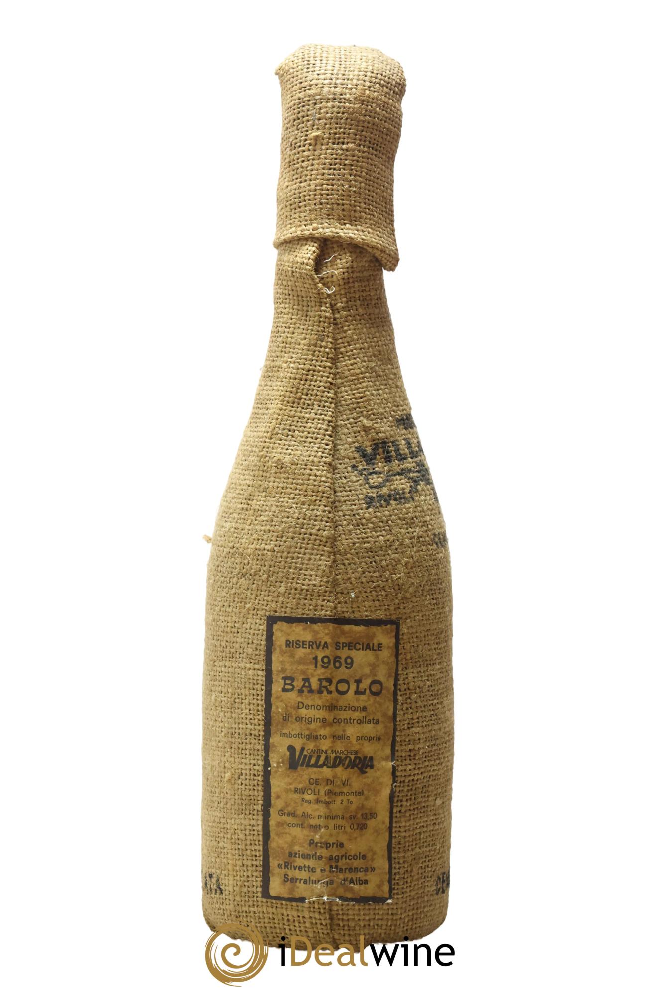Barolo DOC Riserva Speciale Marchesi Villadoria 1969 - Lot de 1 bouteille - 1