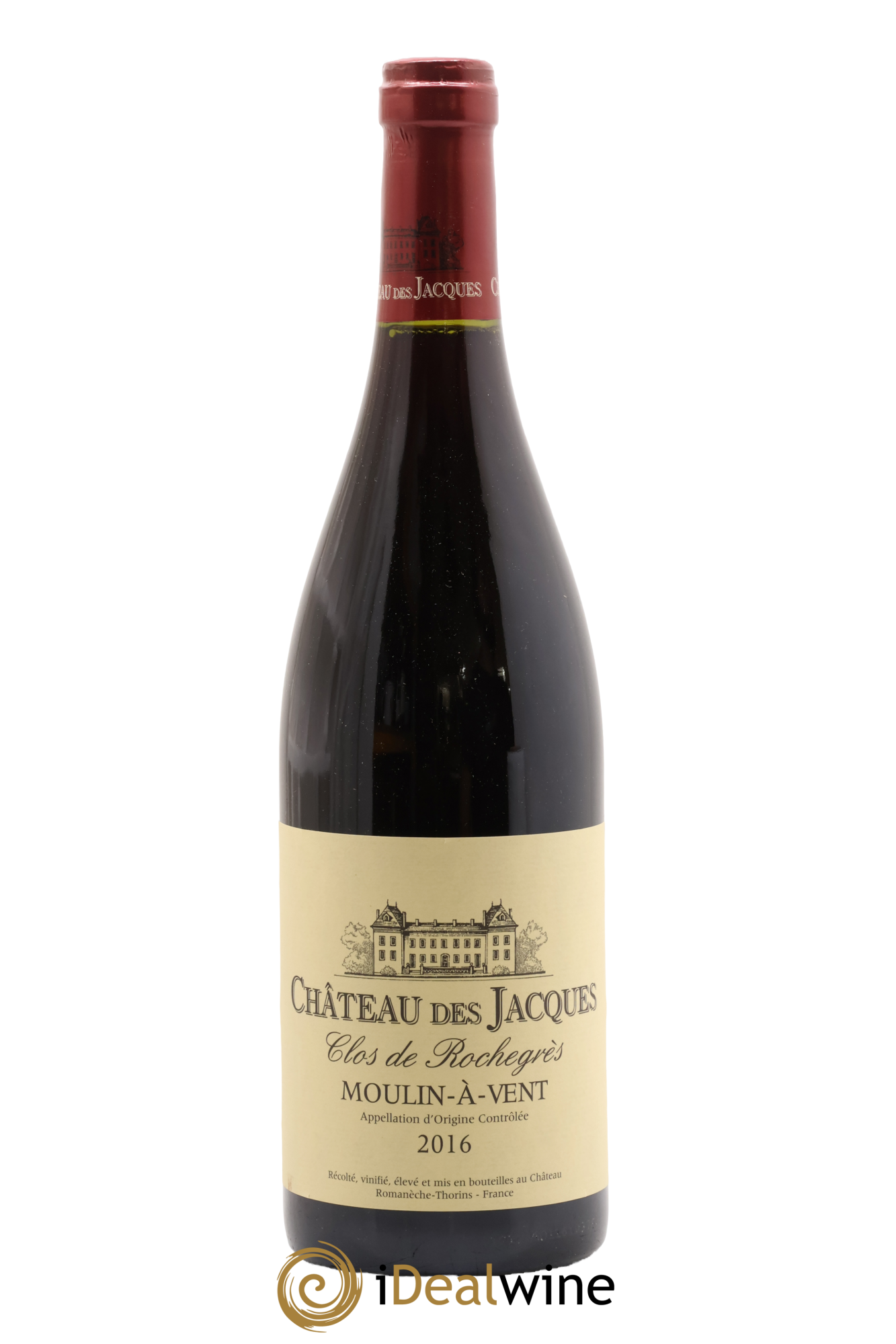 Moulin-à-Vent Clos de Rochegrès Château des Jacques 2016 - Lot de 1 bouteille - 0