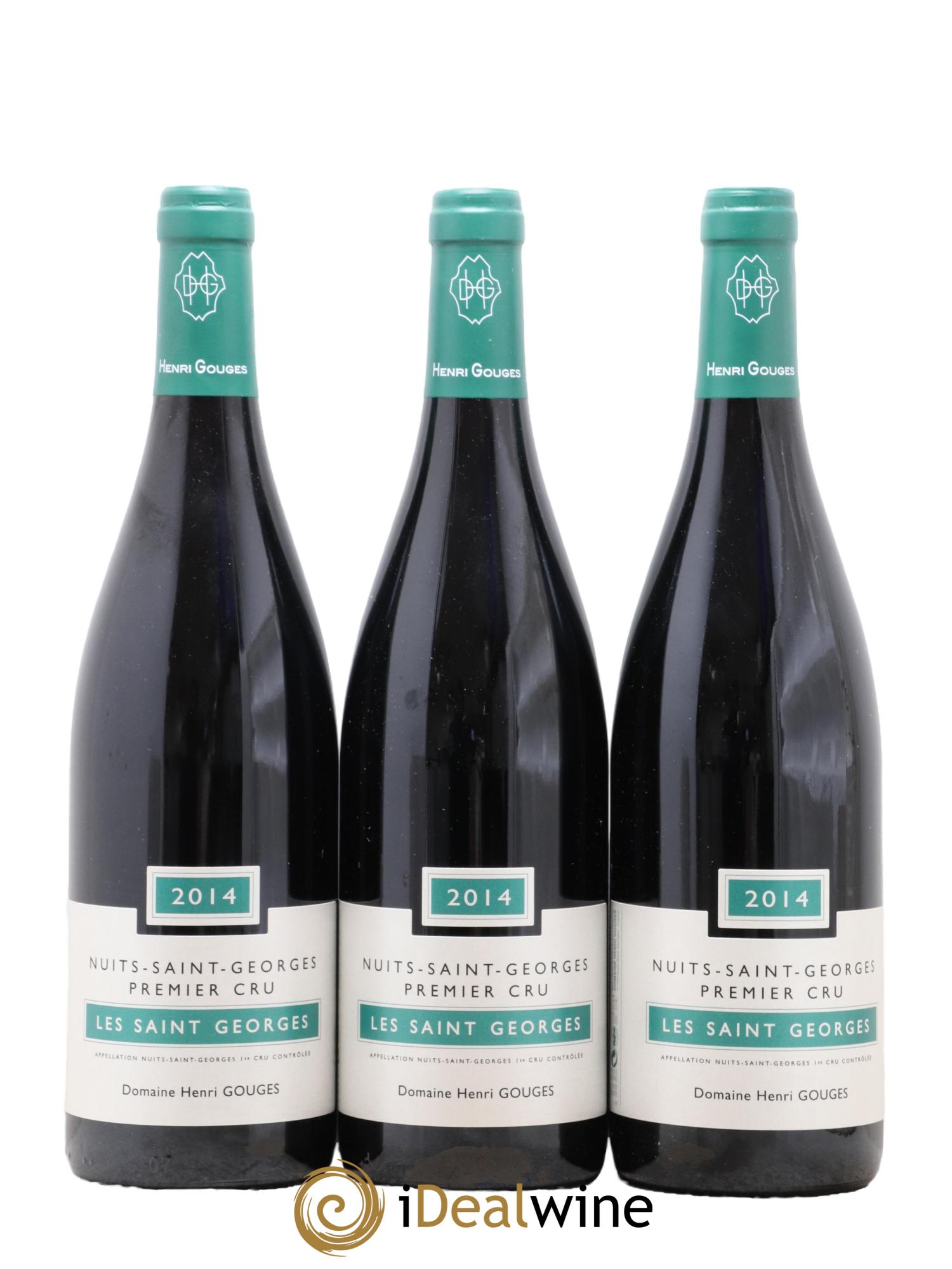 Nuits-Saint-Georges 1er Cru Les Saints Georges Henri Gouges 2014 - Posten von 3 Flaschen - 0